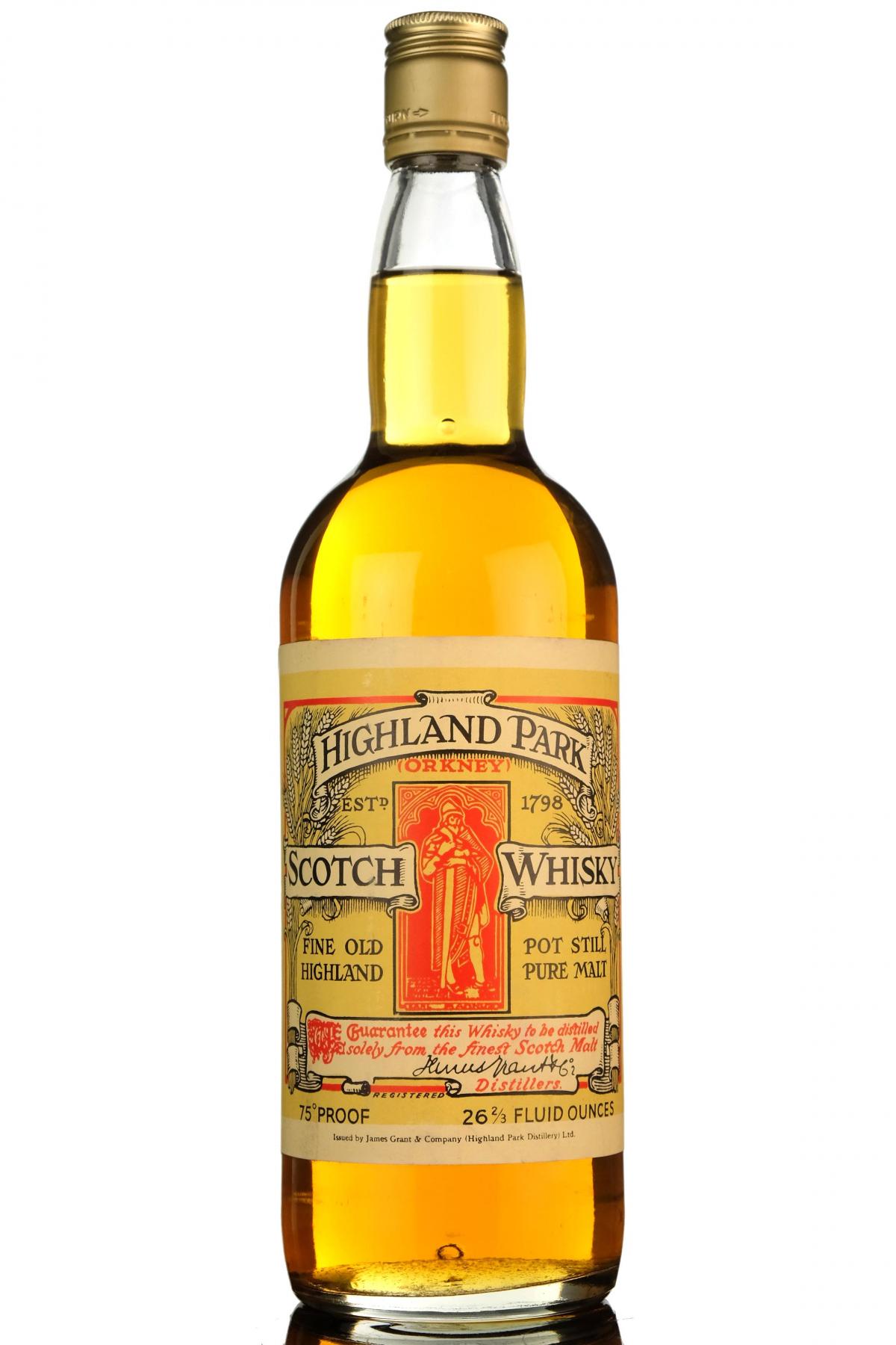 Highland Park St Magnus - Pot Still Pure Malt - Early 1970s