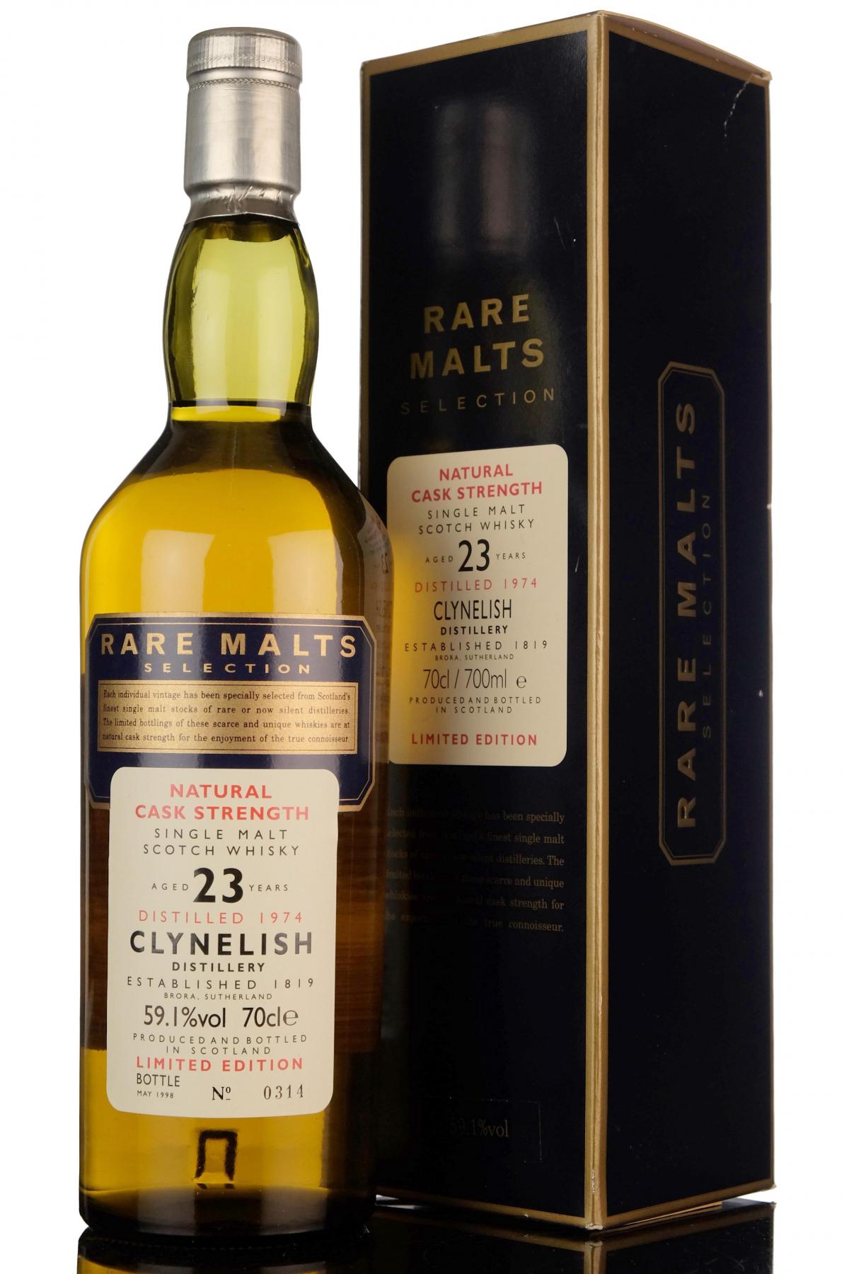 Clynelish 1974-1998 - 23 Year Old - Rare Malts 59.1%