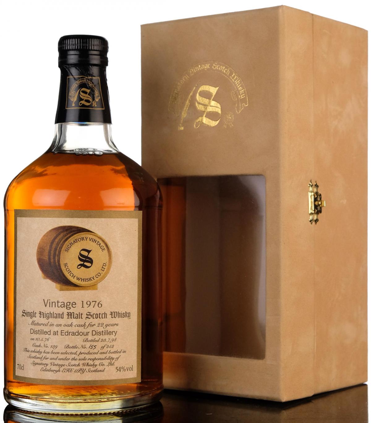 Edradour 19761998  22 Year Old  Signatory Vintage