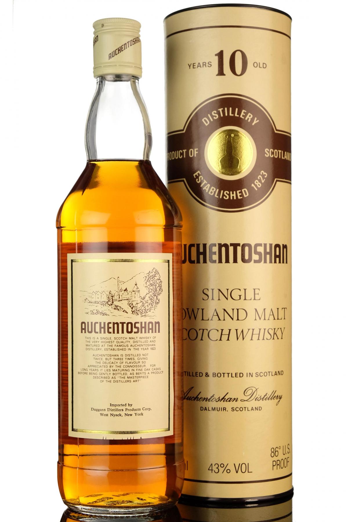 Auchentoshan 10 1980s Us Import