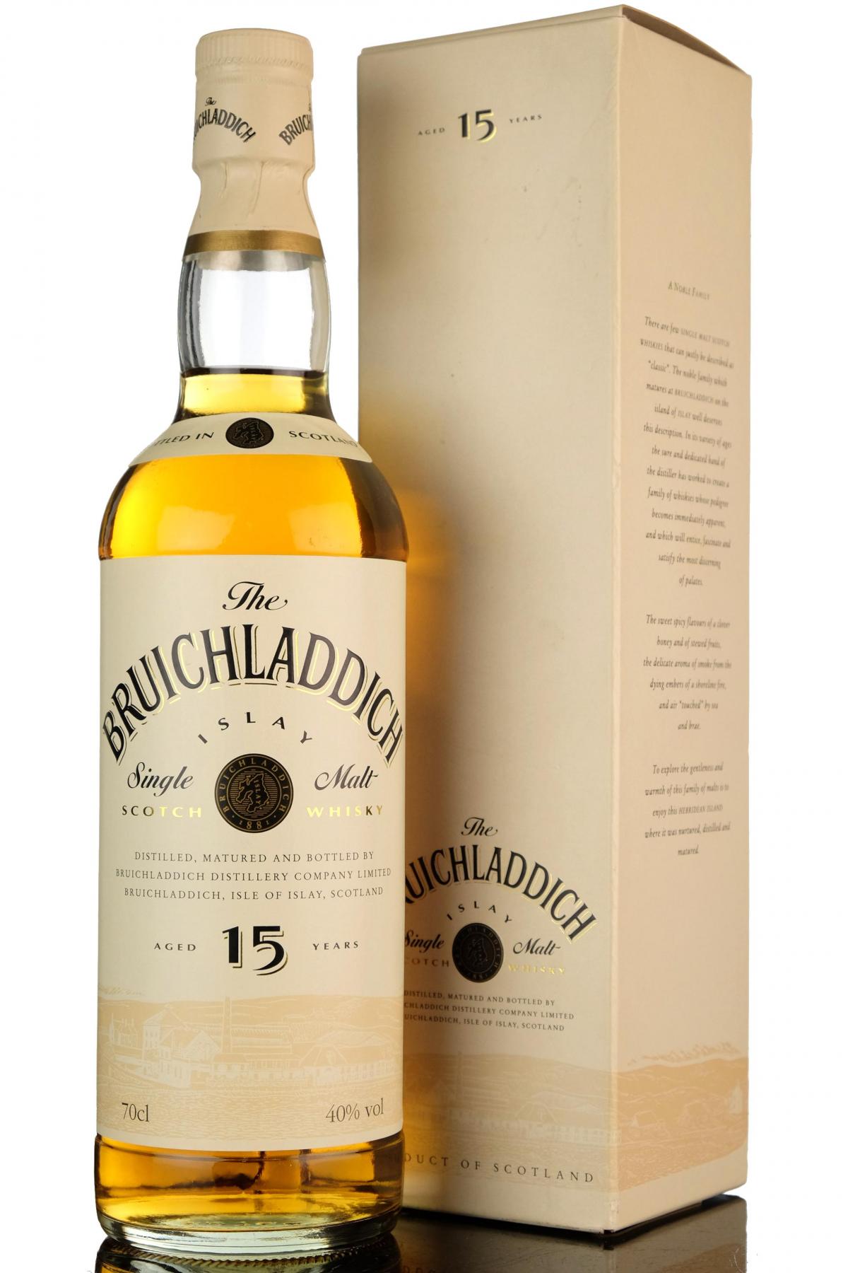 Bruichladdich 15 Year Old - Early 1990s