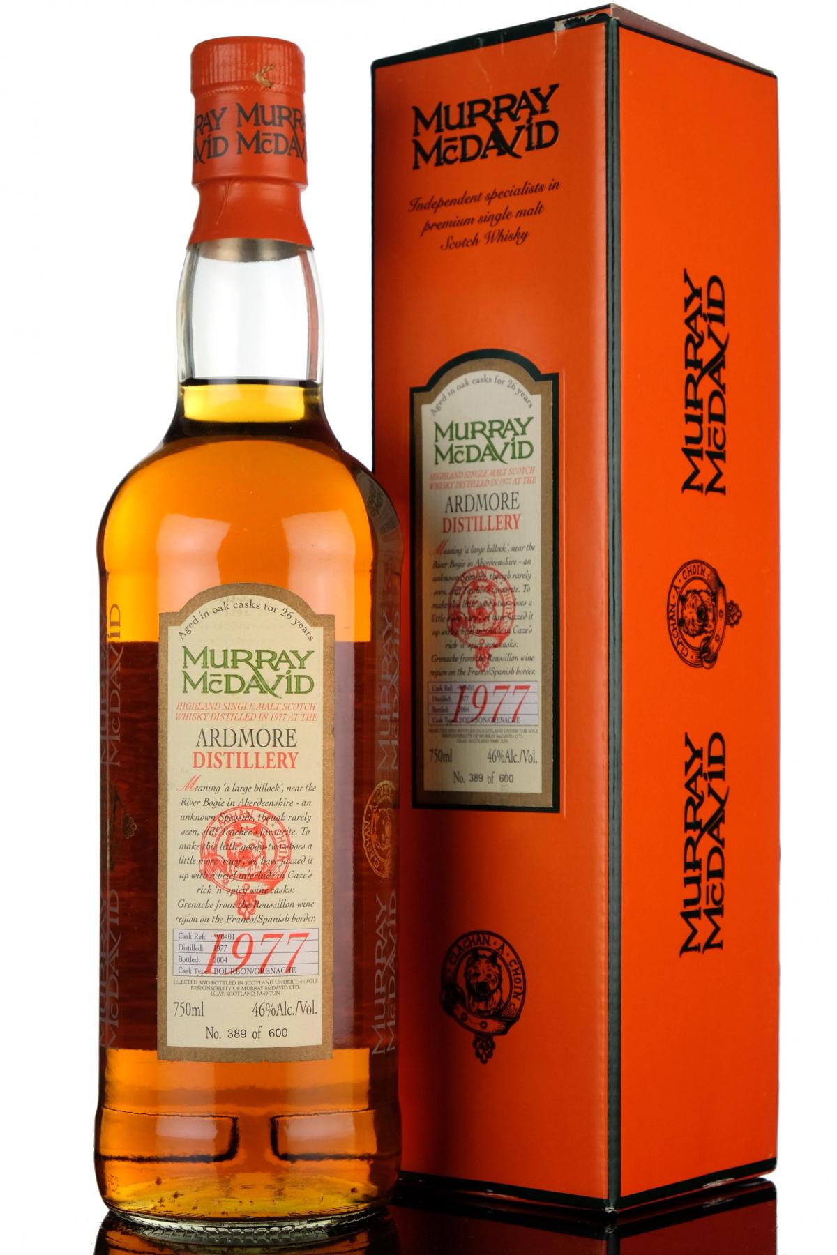 Ardmore 19772004 26 Year Old Murray McDavid US Import