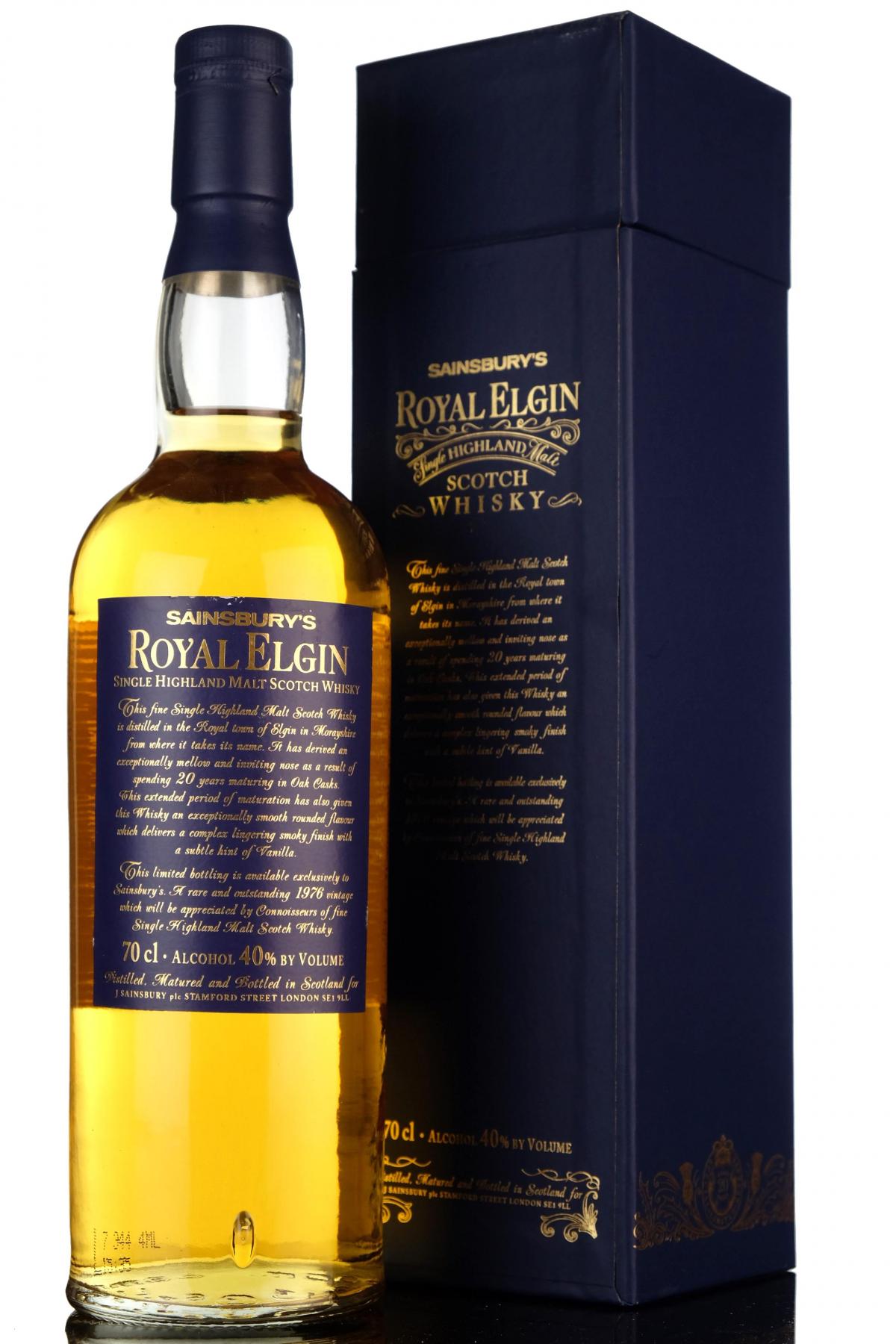 Sainsburys Royal Elgin 20 Year Old