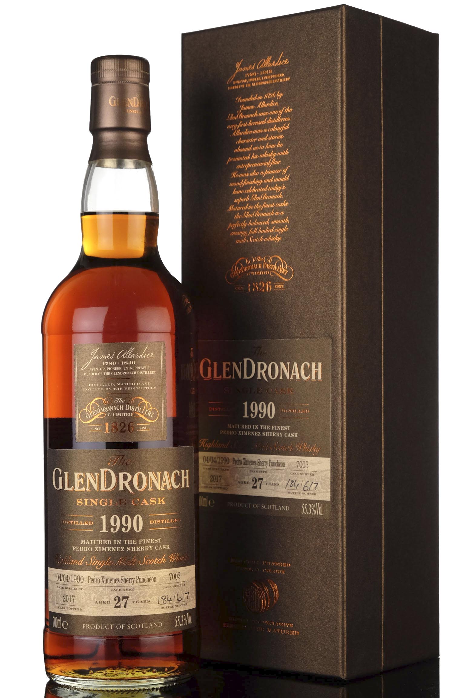 Glendronach 19902017 27 Year Old Single Cask 7003 Batch 16