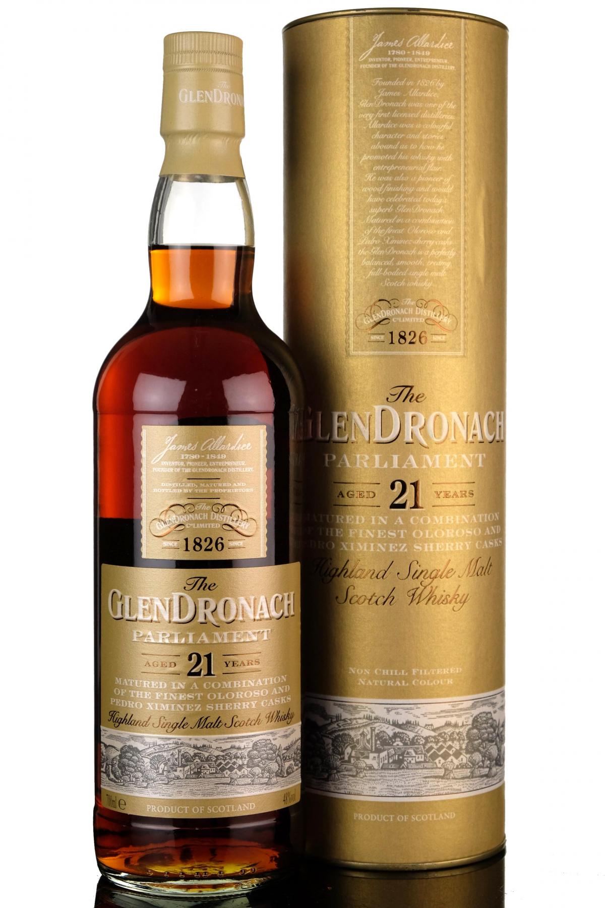 Glendronach 21 Year Old - Parliament