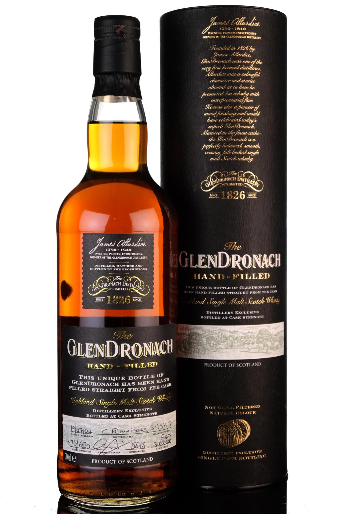 Glendronach 2004-2017 - Hand Filled - Cask 473 / 6630