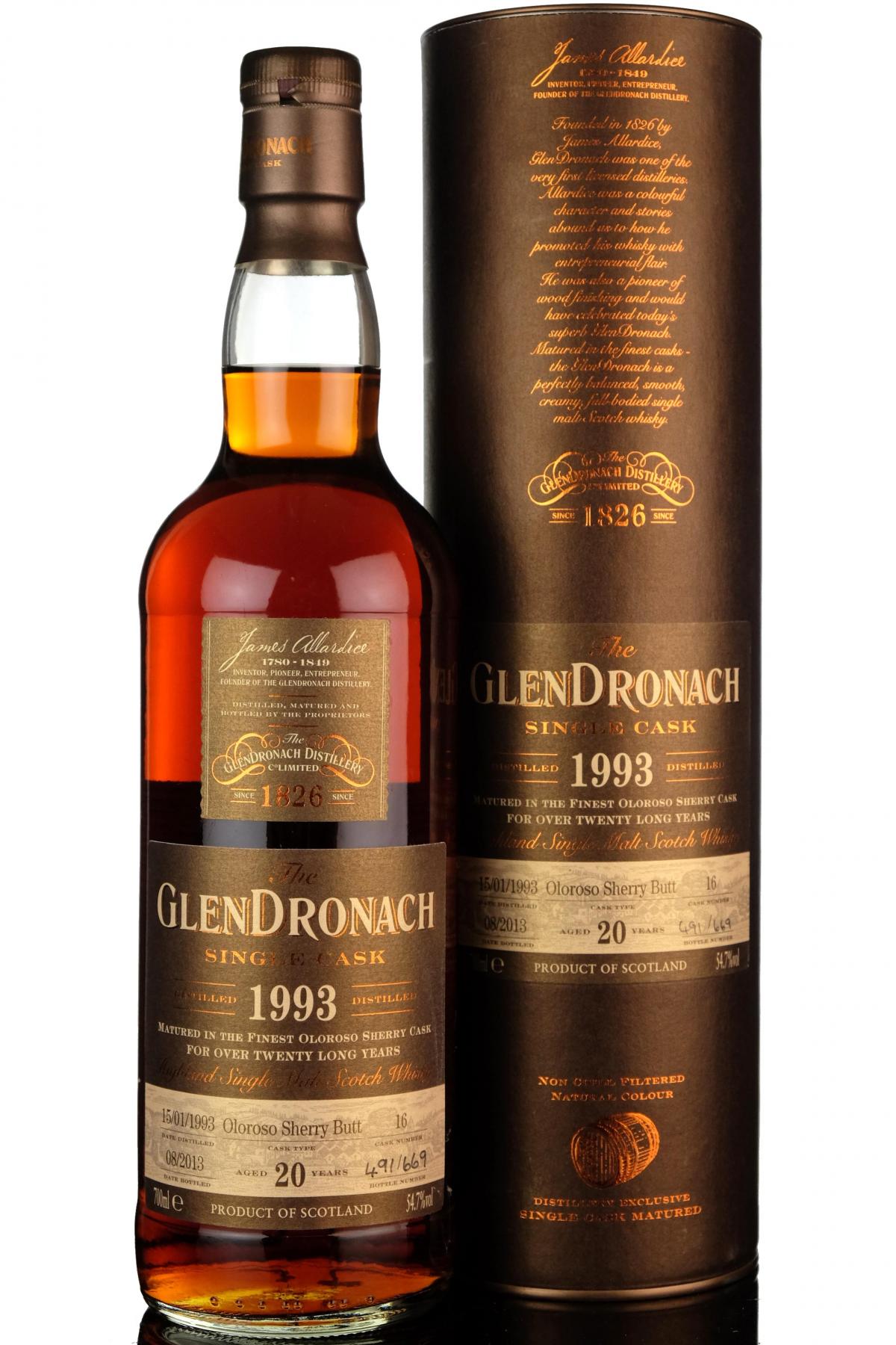 Glendronach 1993 - 2013 20 Single Cask 16