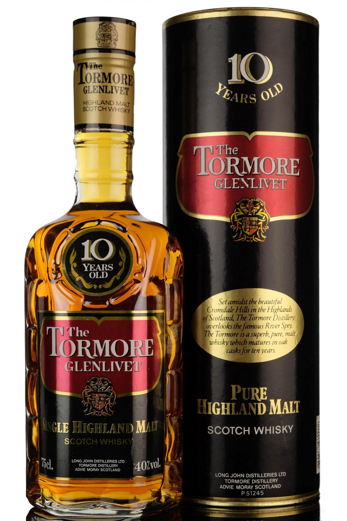 Tormore-Glenlivet 10 Year Old - 1980s