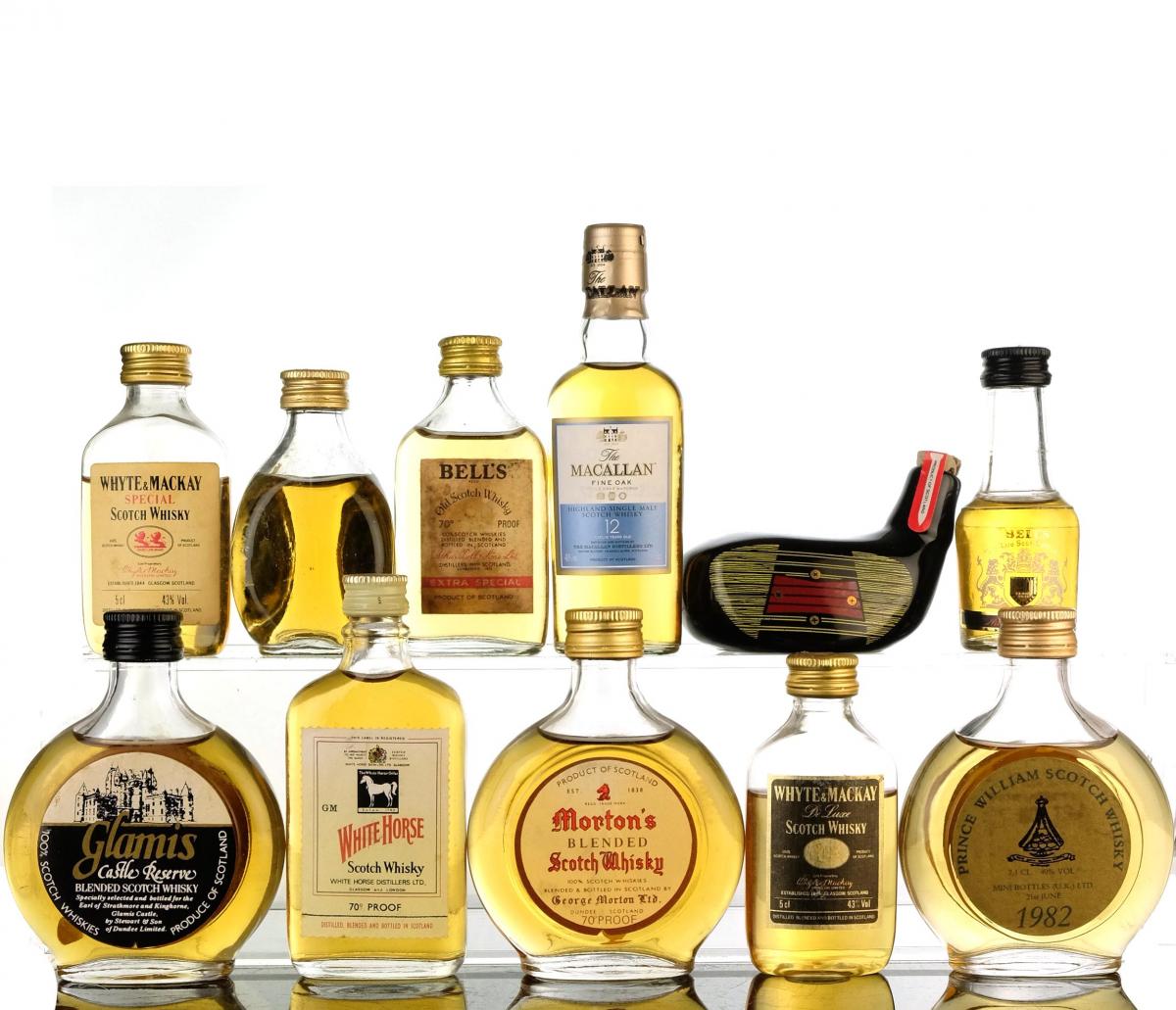 11 x Assorted Whisky Miniatures