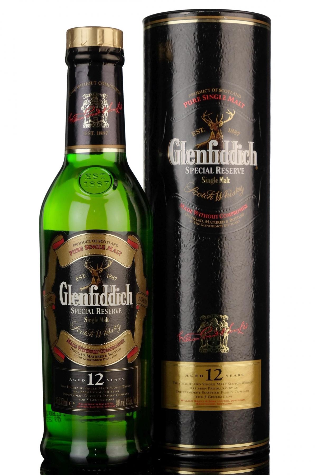 Glenfiddich 12 Year Old - Special Reserve - Half Bottle