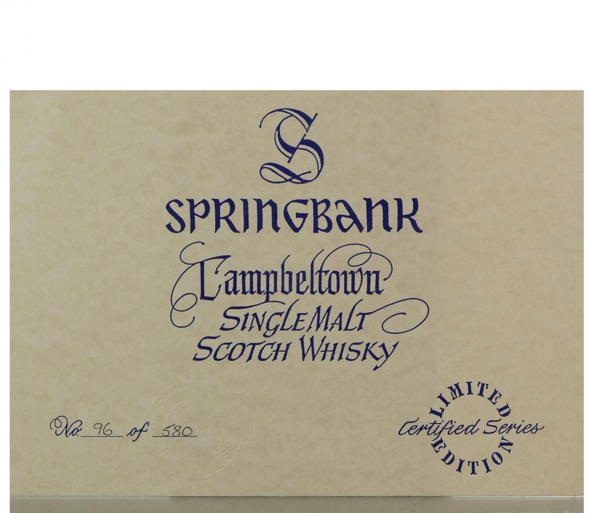 Springbank Millennium Set