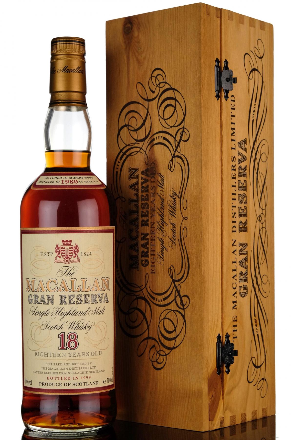 Macallan 1980-1999 - 18 Year Old - Gran Reserva