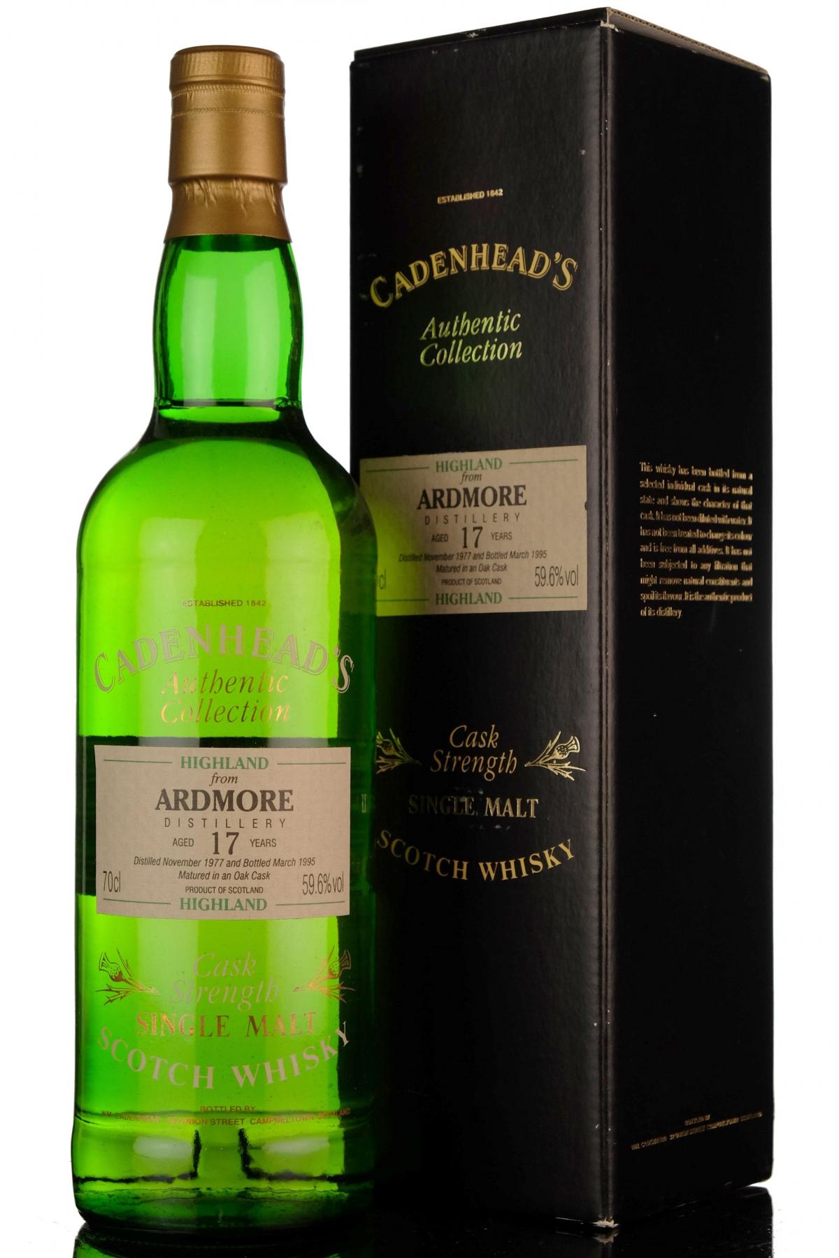 Ardmore 1977-1995 - 17 Year Old - Cadenhead Authentic Collection