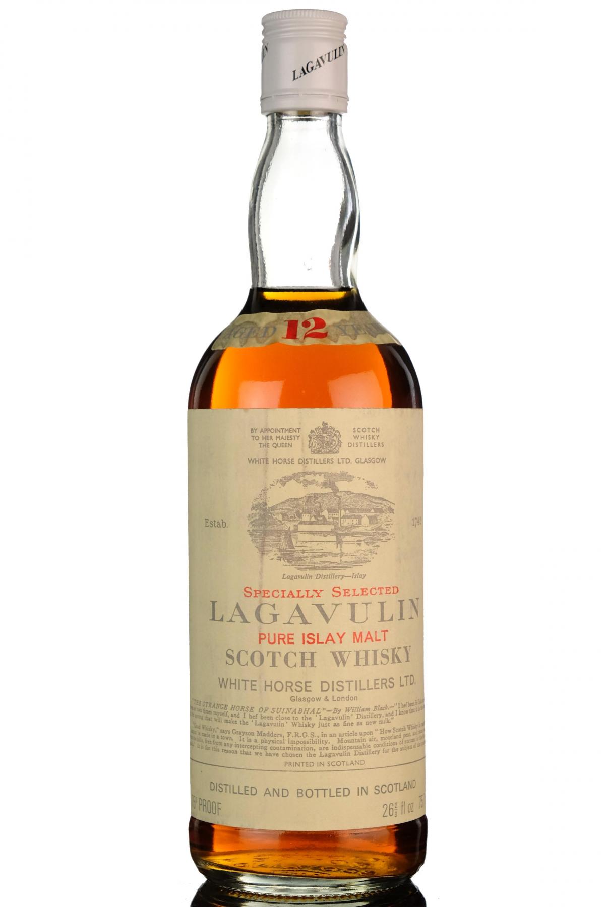 Lagavulin 12 Year Old - White Horse - Early 1970s