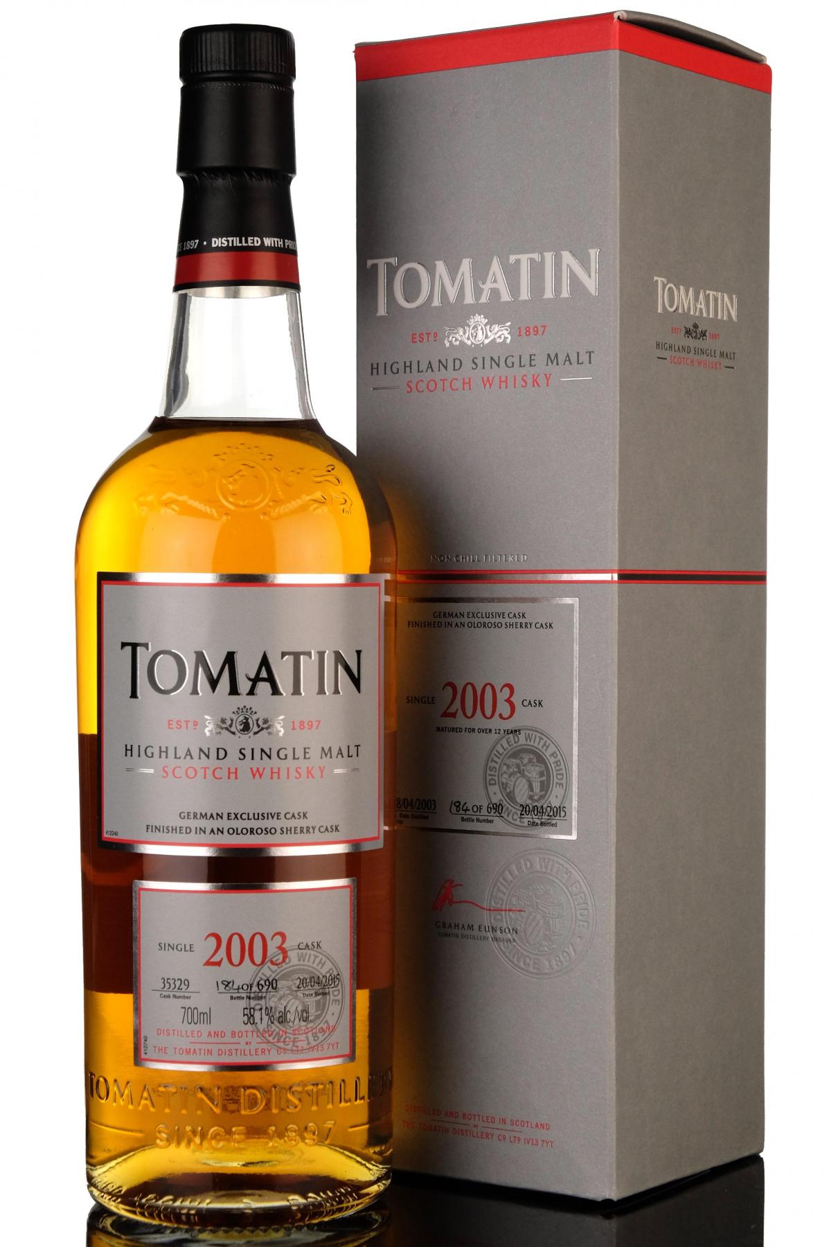 Tomatin 20032015  12 Year Old