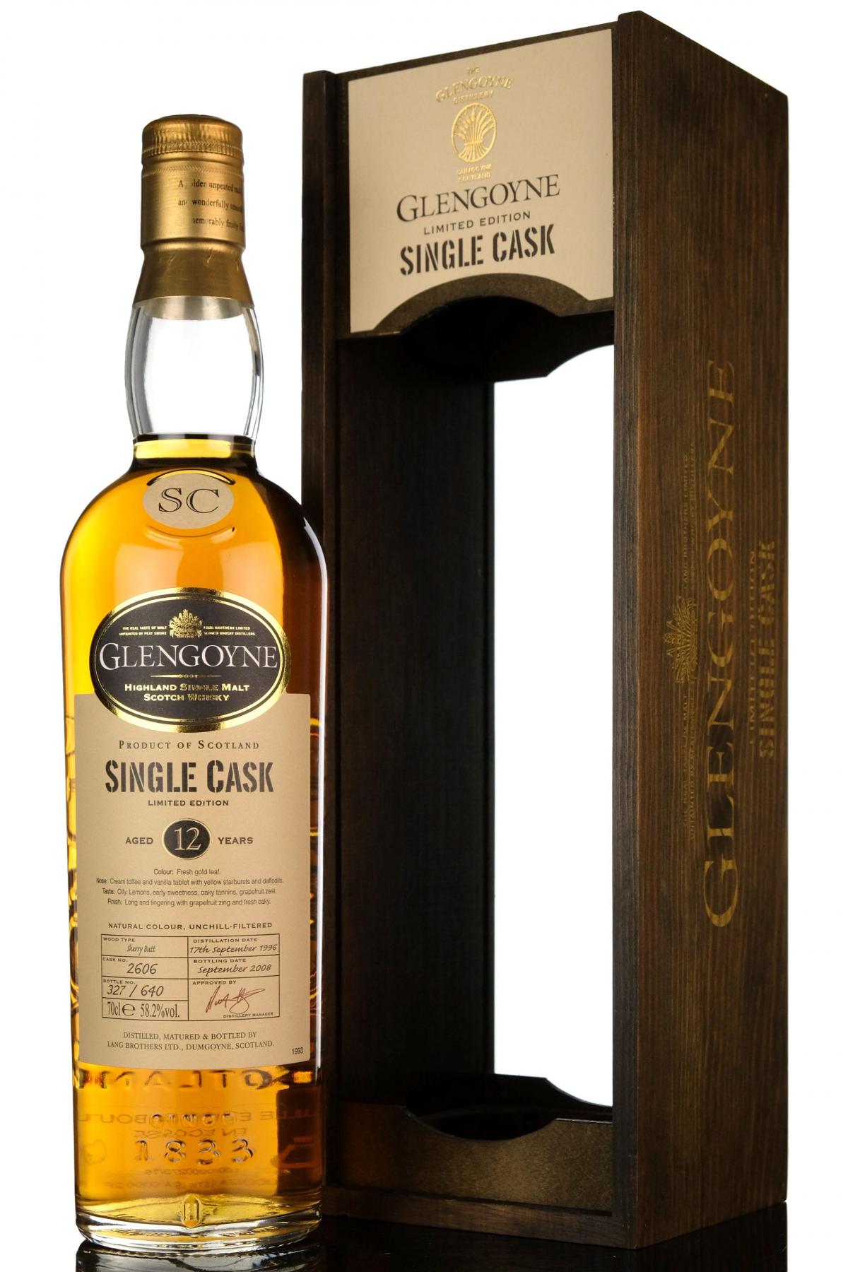 Glengoyne 1996-2008 - 12 Year Old - Single Cask 2606