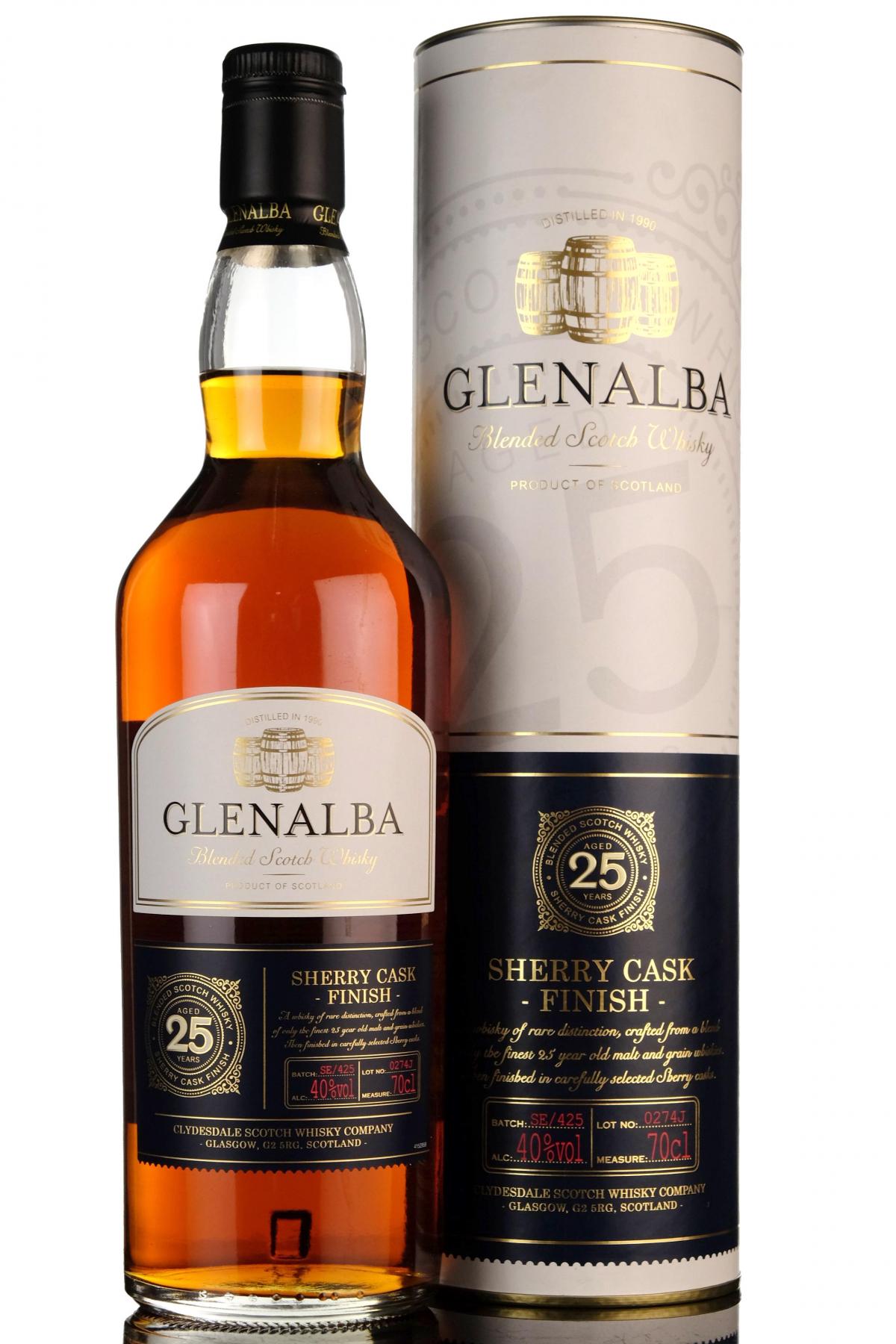 Glenalba 25 Year Old - Sherry Cask