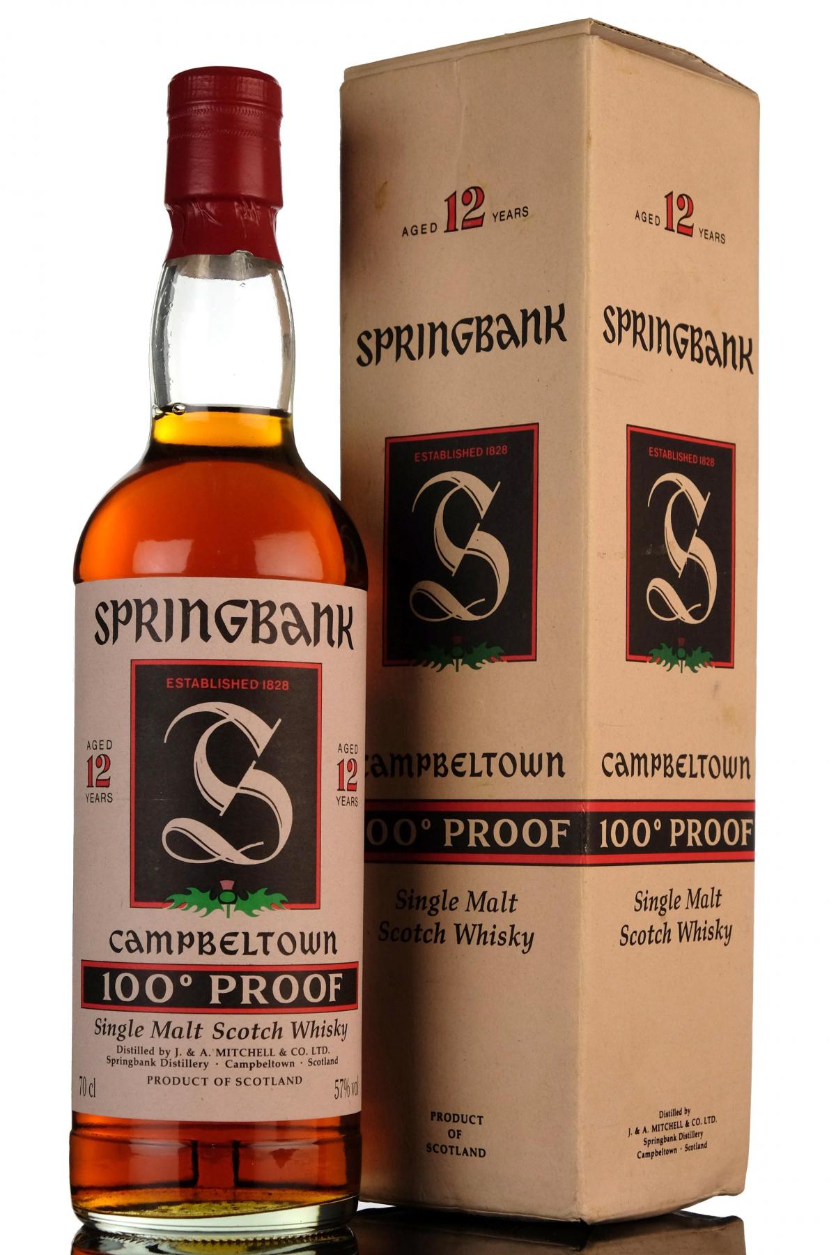 Springbank 12 Year Old - 100 Proof - 1990s