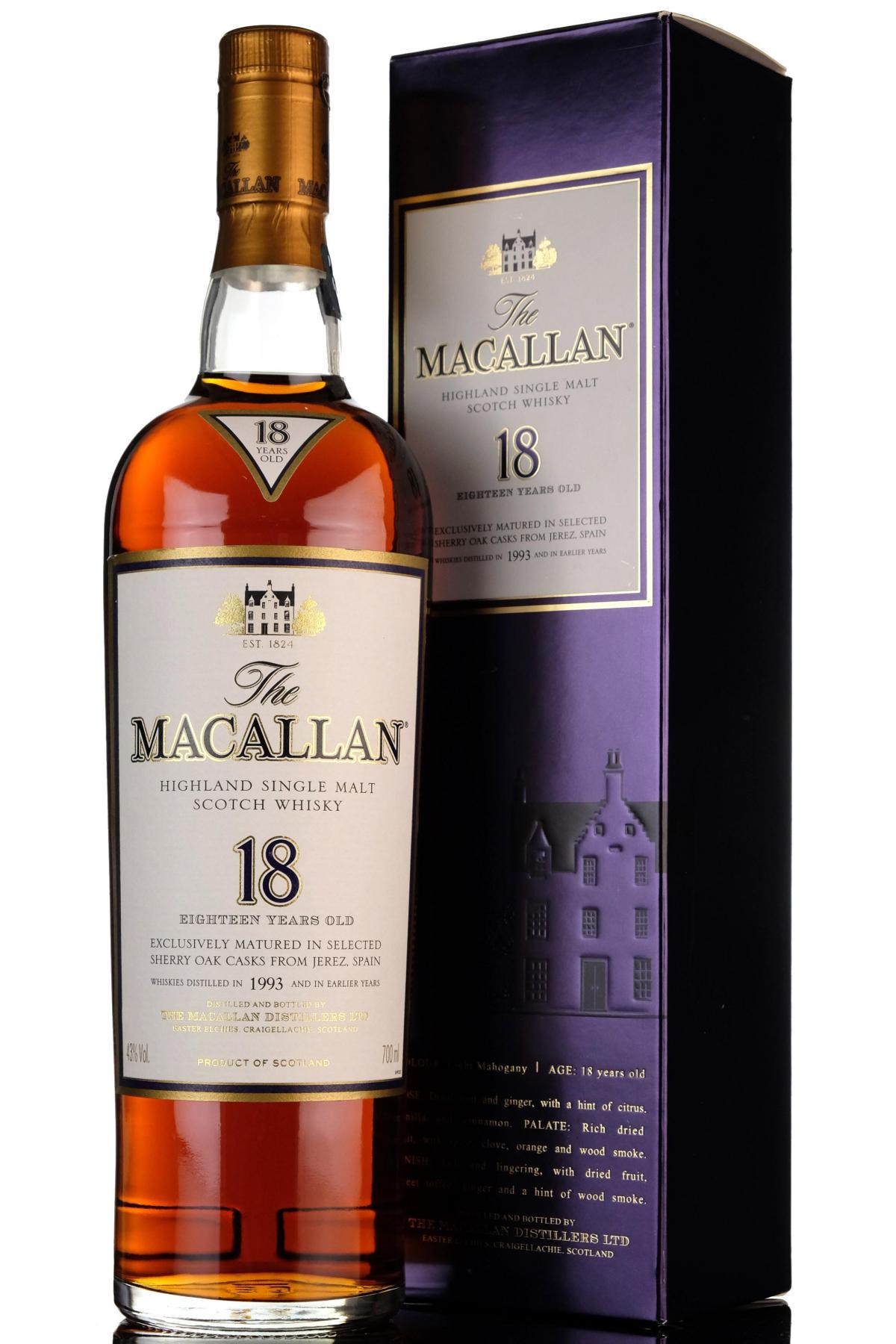 Macallan 1993 - 18 Year Old