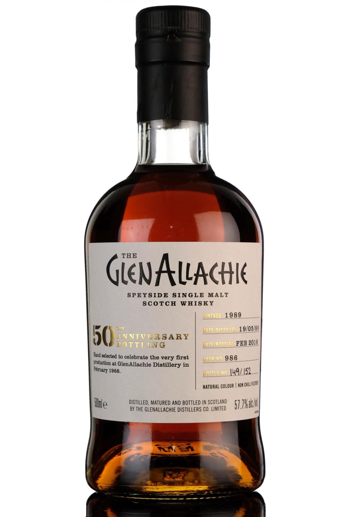 Glenallachie 1989-2018 - 50th Anniversary - Single Cask 986