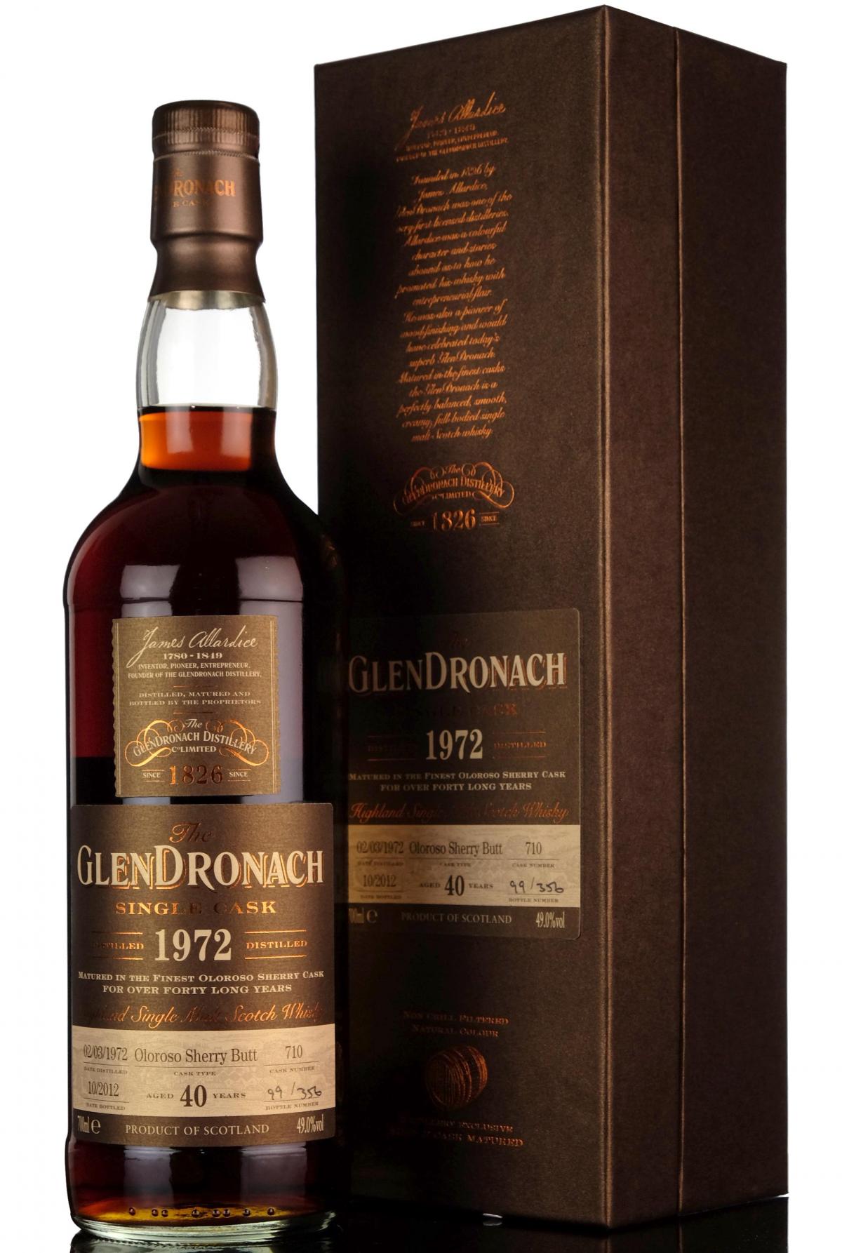 Glendronach 1972-2012 - 40 Year Old - Single Cask 710 - Batch 7