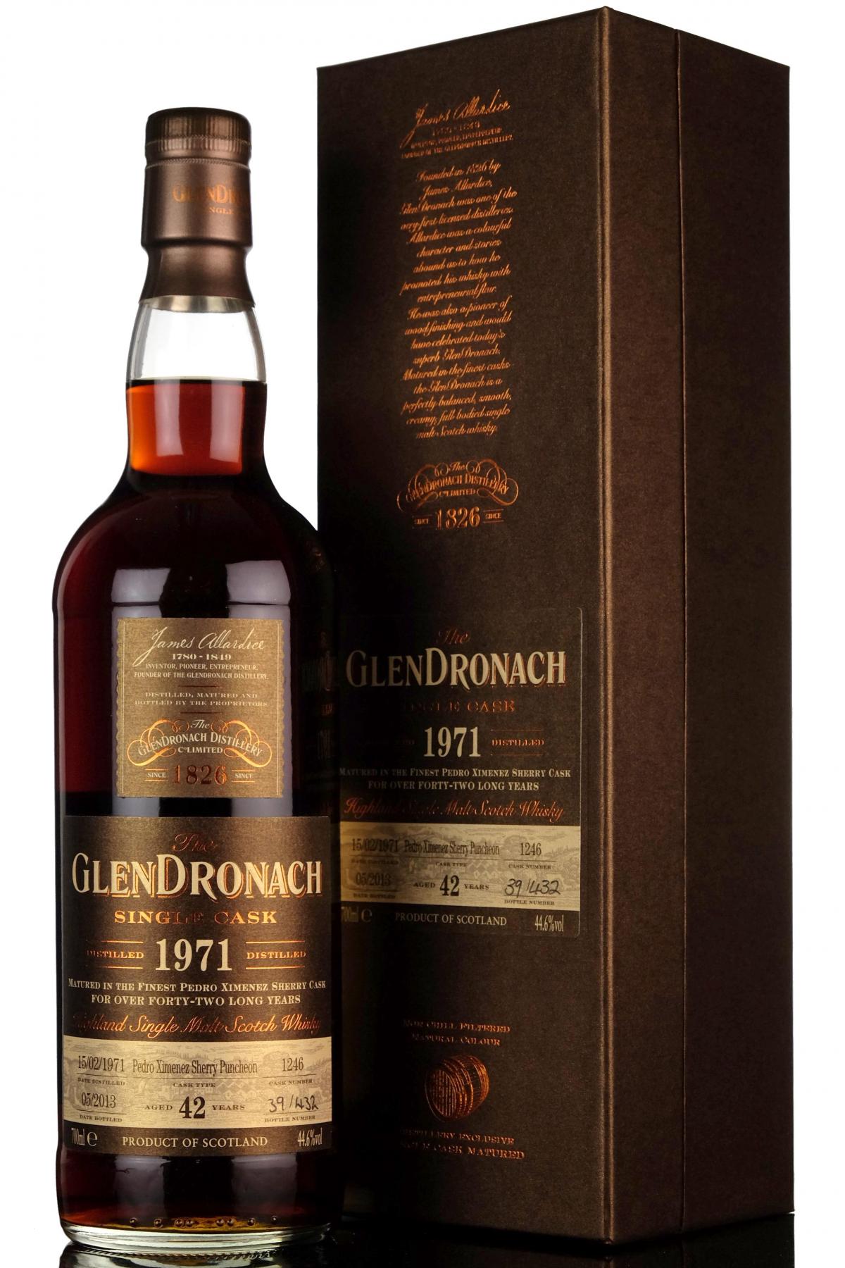 Glendronach 1971-2013 - 42 Year Old - Single Cask 1246 - Batch 8