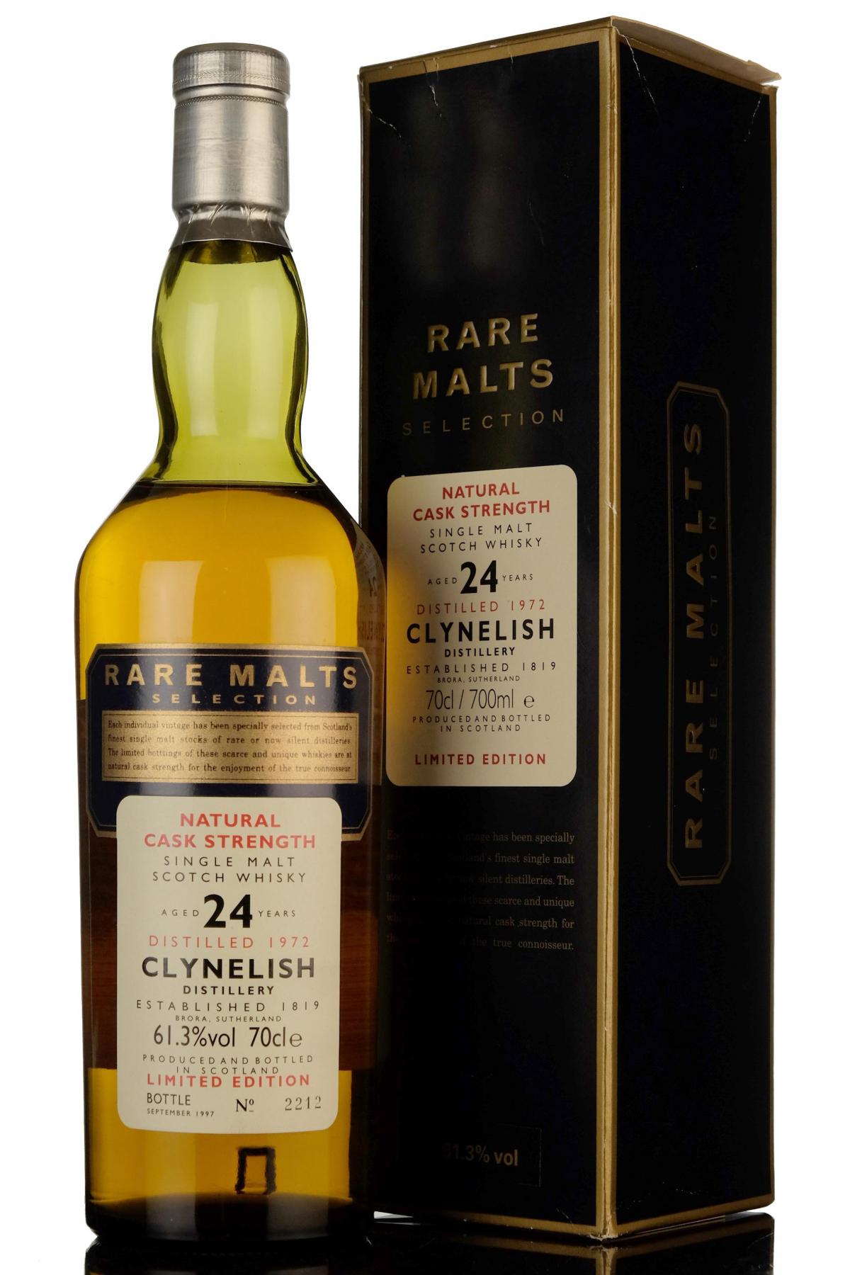 Clynelish 1972-1997 - 24 Year Old - Rare Malts 61.3%