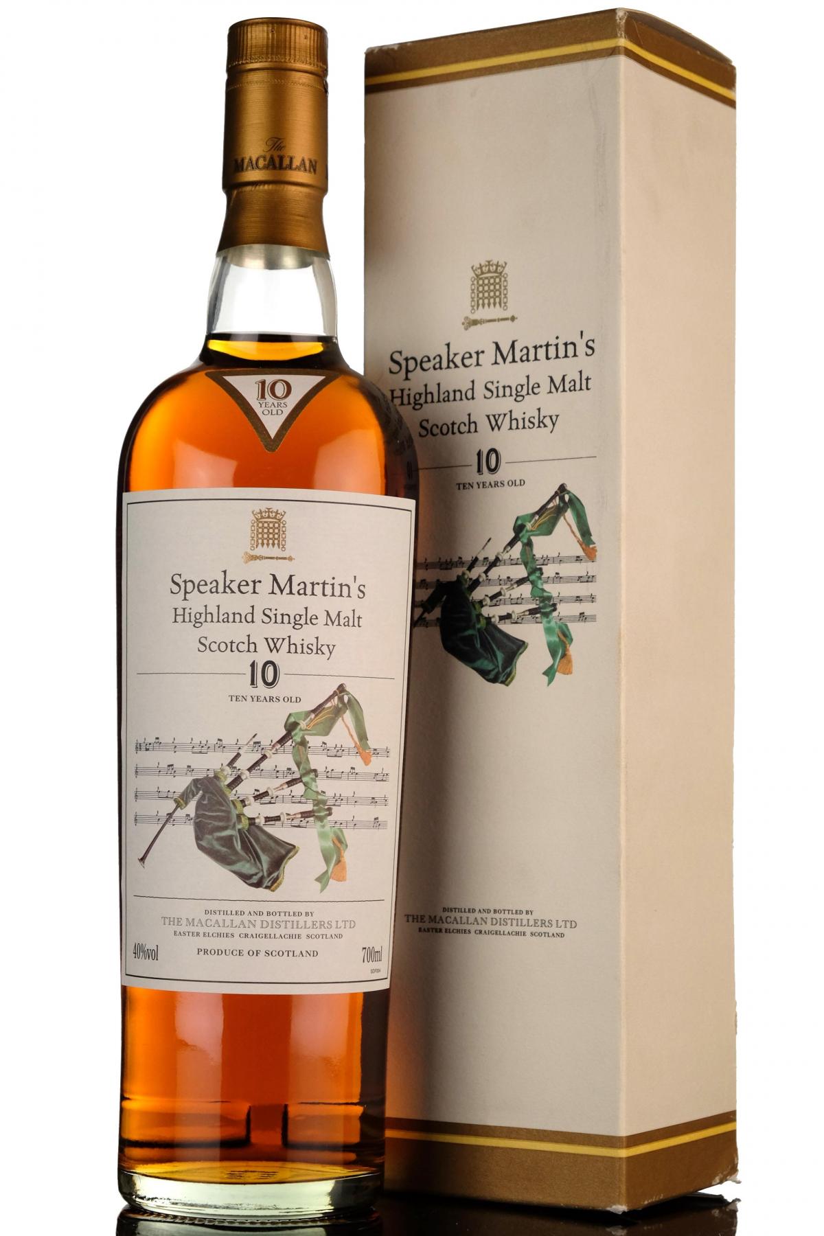 Macallan 10 Year Old - Speaker Martins