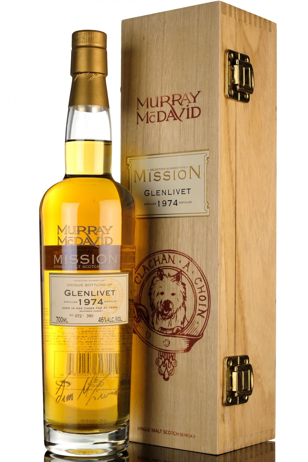 Glenlivet 1974  31 Year Old  Murray McDavid Mission