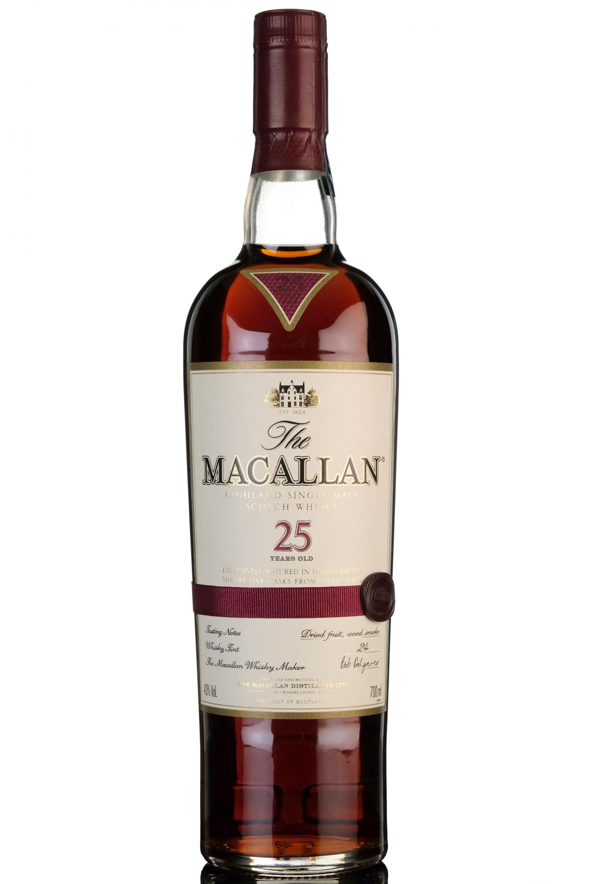 Macallan 25 Year Old - Sherry Cask