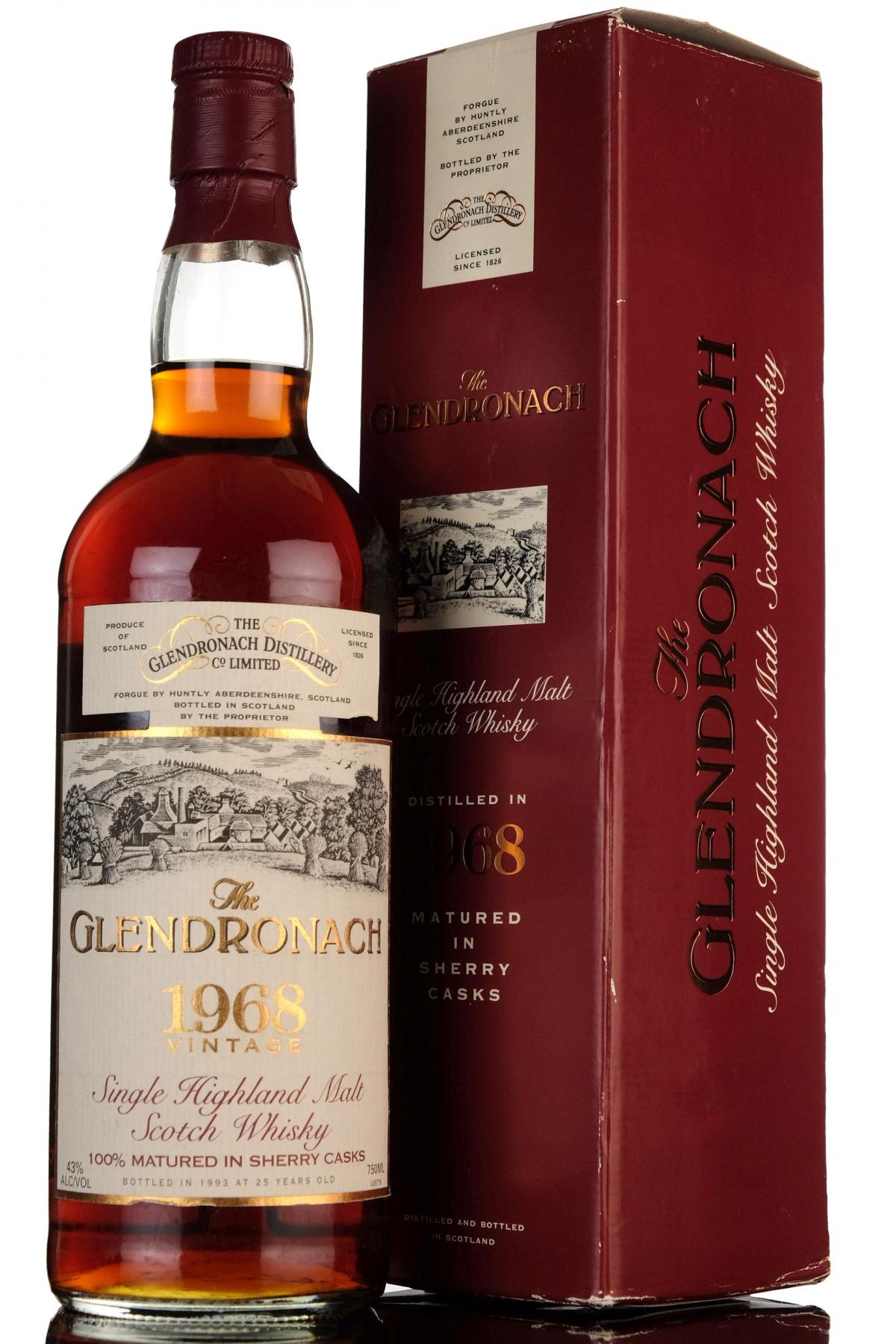 Glendronach 1968-1993 - 25 Year Old