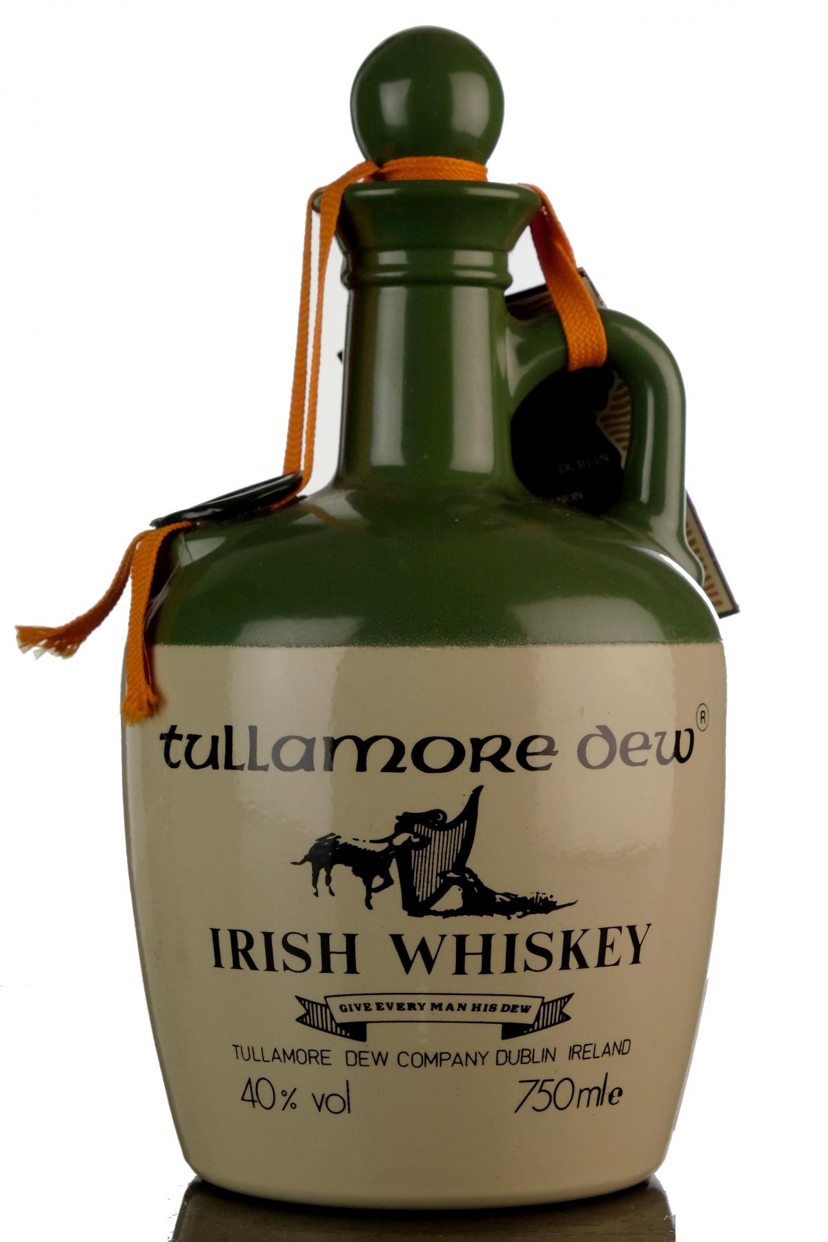 Tullamore Dew Irish Whiskey Ceramic - 1980s