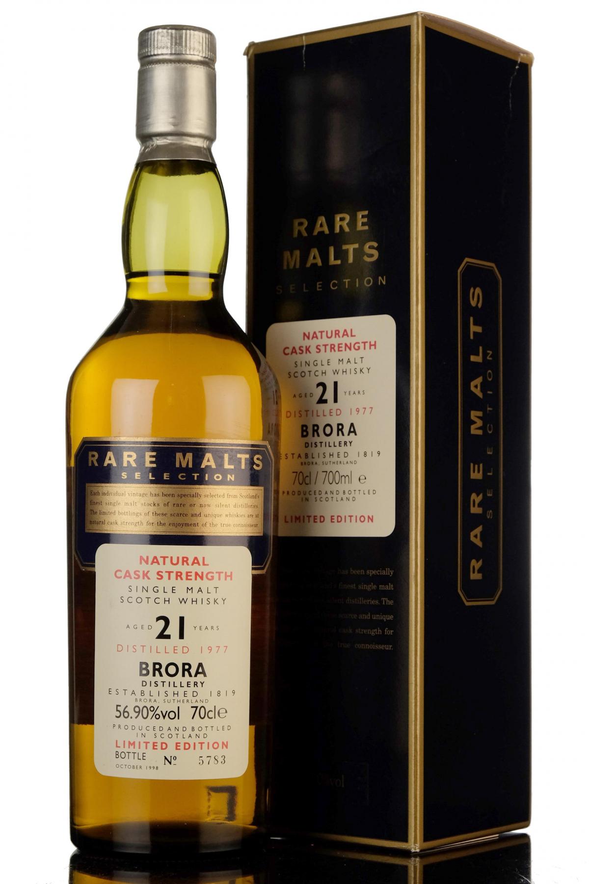 Brora 1977-1998 - 21 Year Old - Rare Malts 56.90%