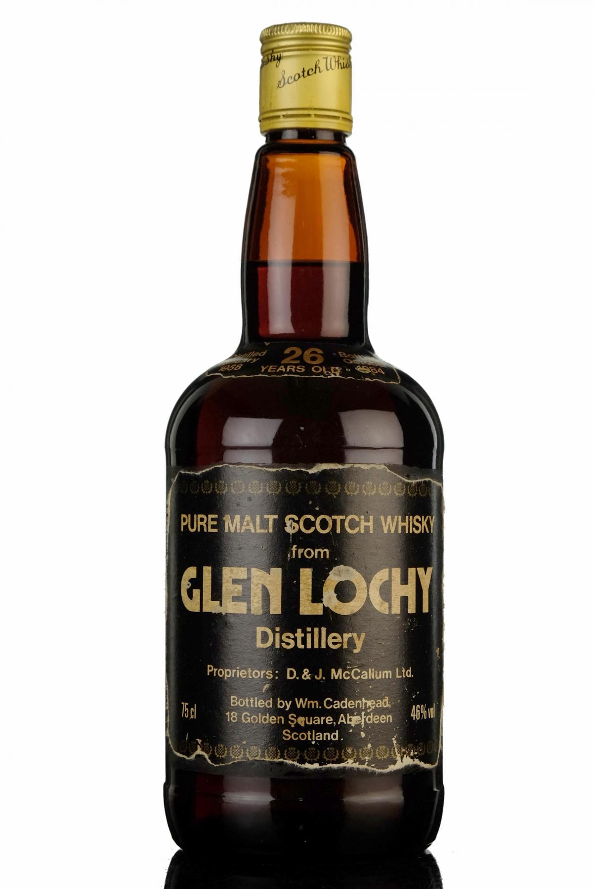 Glenlochy 1958-1984 - 26 Year Old - Cadenheads Dumpy - Sherry Cask