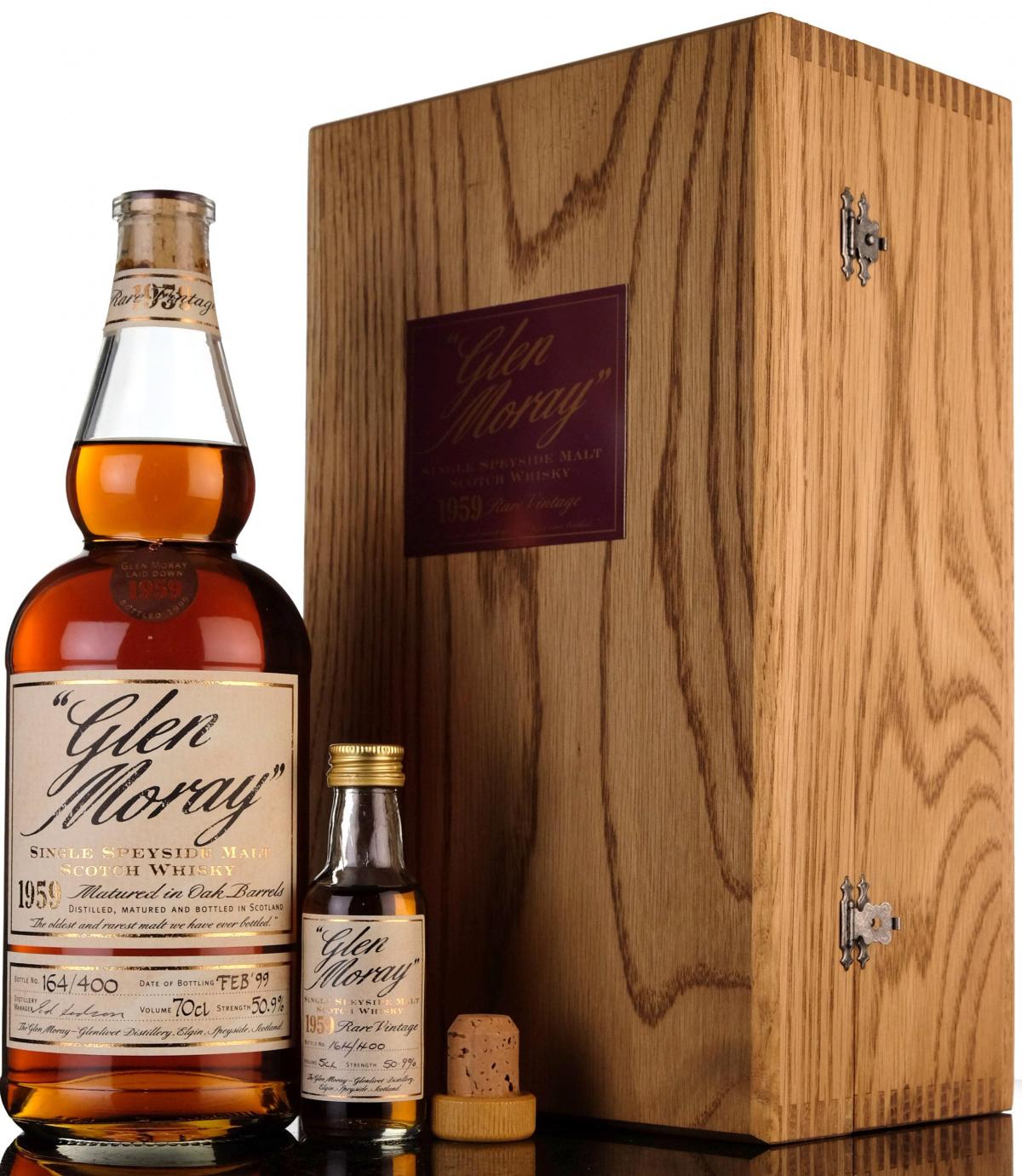 Glen Moray 1959-1999 - 40 Year Old - With Miniature