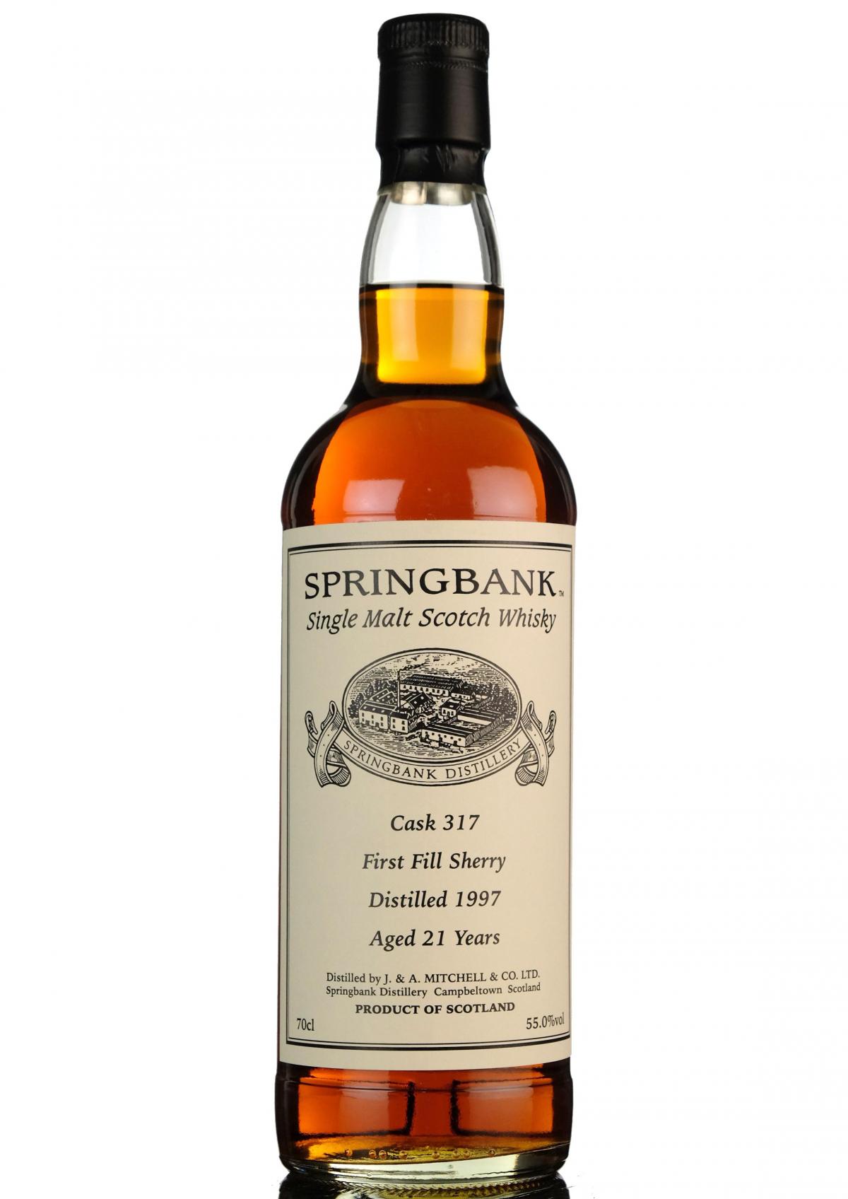 Springbank 1997 21 Private Bottling Single Cask 317