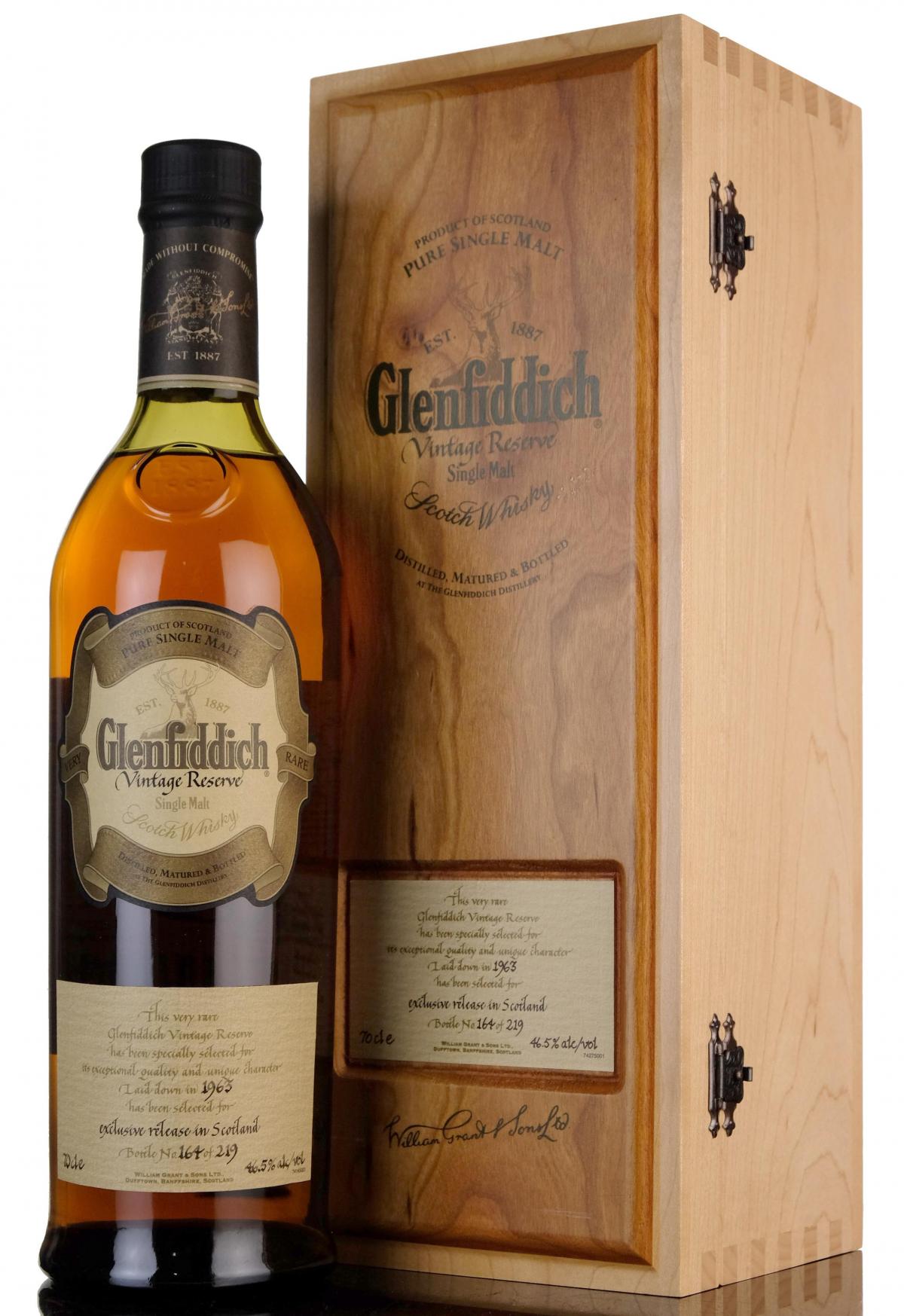 Glenfiddich 1963 - Vintage Reserve - Single Cask 12730 - Scotland Exclusive