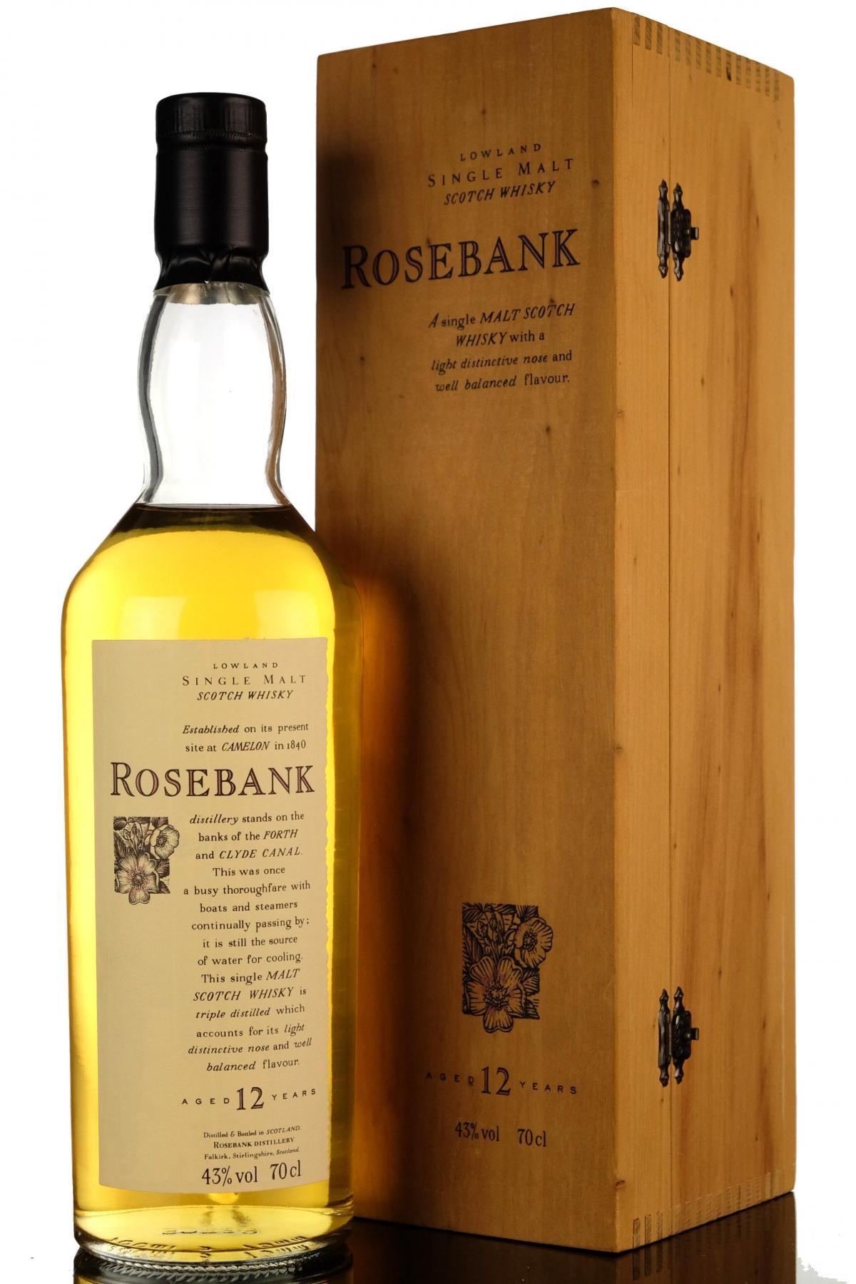 Rosebank 12 Year Old - Flora & Fauna - Wooden Box Series