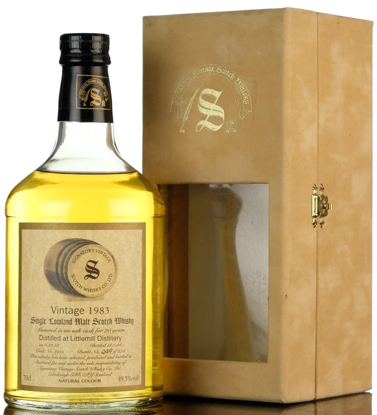Littlemill 1983 - 2004 20 Signatory Vintage