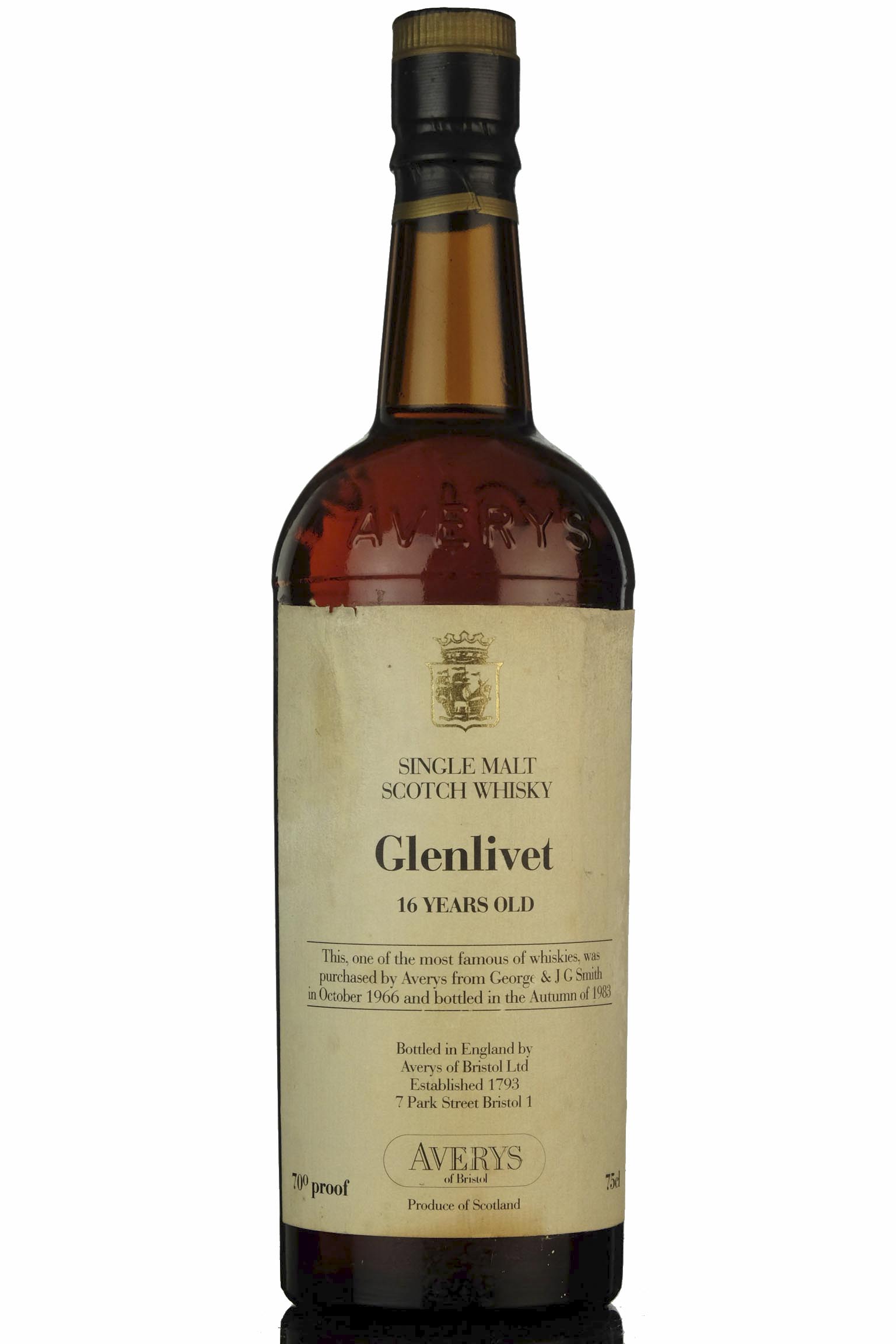 Glenlivet 1966 - 1983 16 Averys Of Bristol