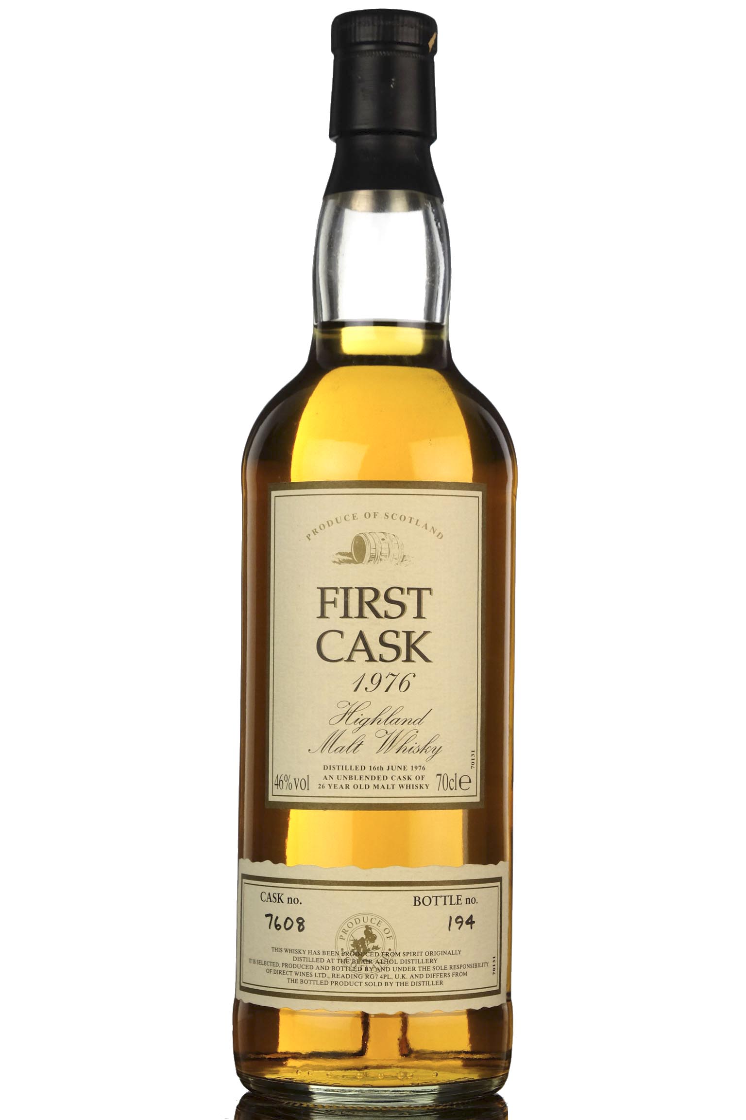 Blair Athol 1976 - 26 Year Old - First Cask 7608
