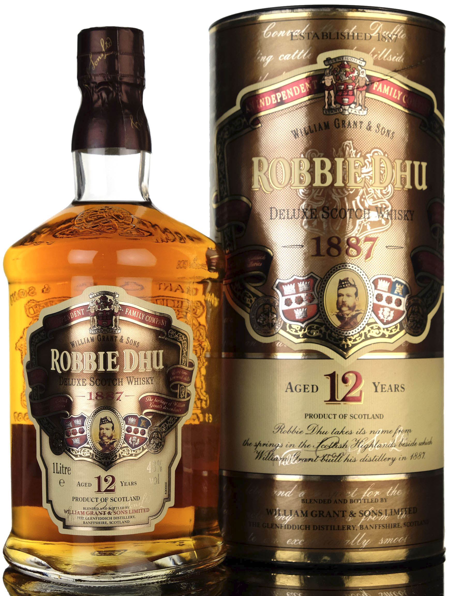 Robbie Dhu 12 Year Old - Circa 2000 - 1 Litre - Whisky