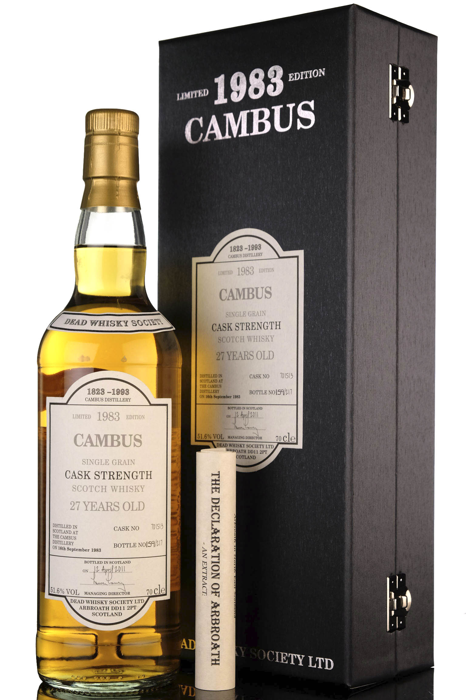 Cambus 1983-2011 - 27 Year Old - Dead Whisky Society