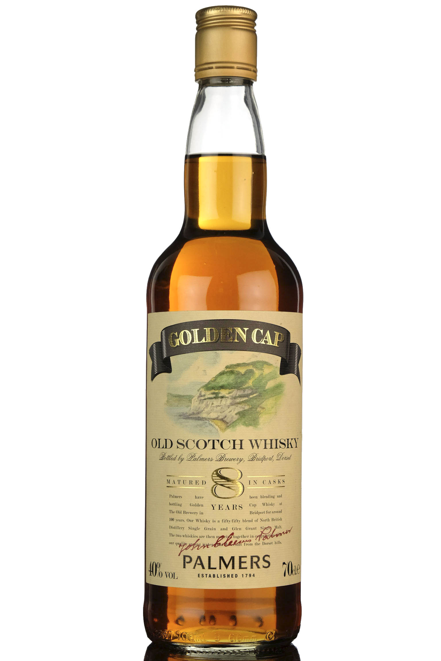 Palmers 8 Year Old - Golden Cap