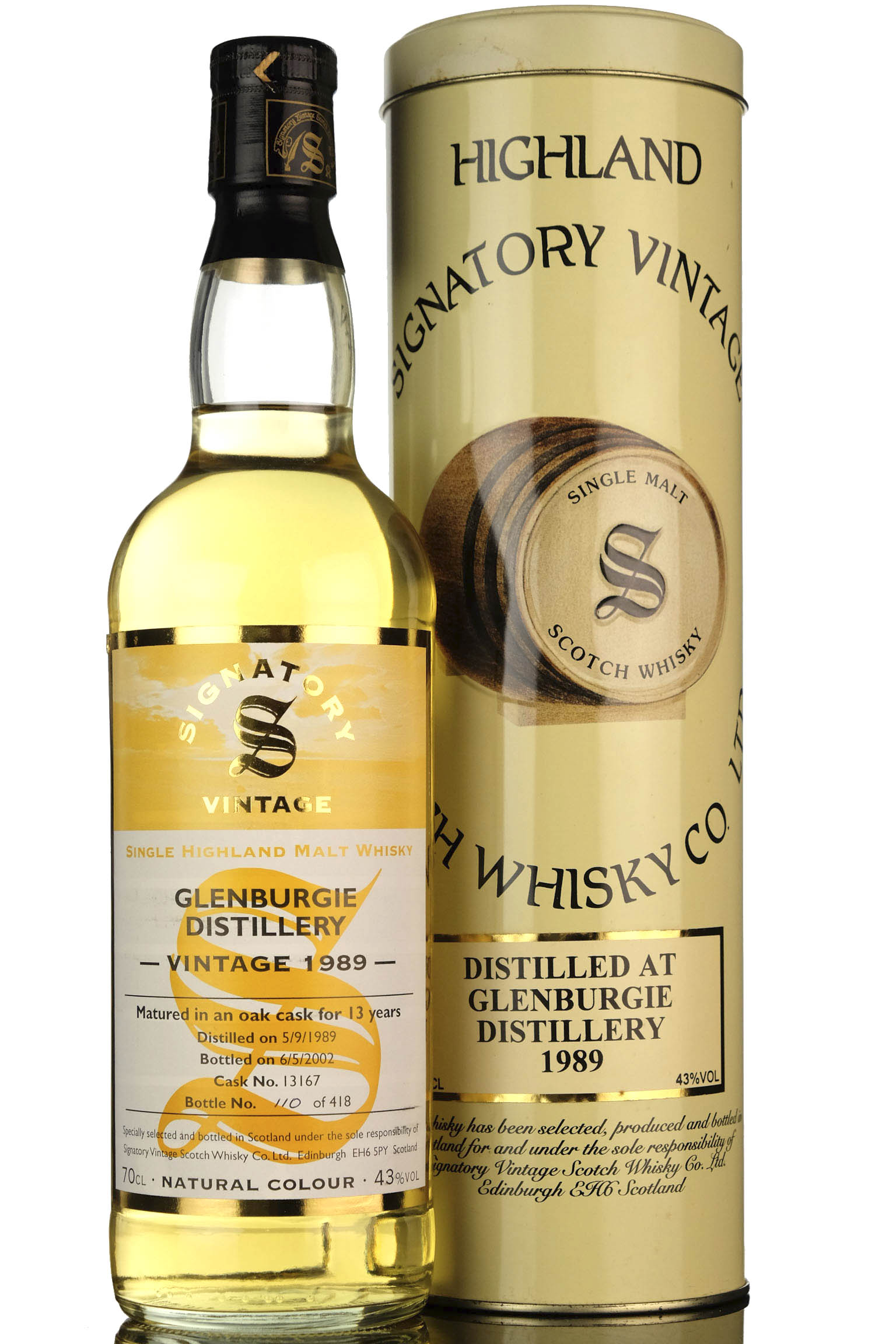 Glenburgie 1989 - 2002 13 Signatory Vintage