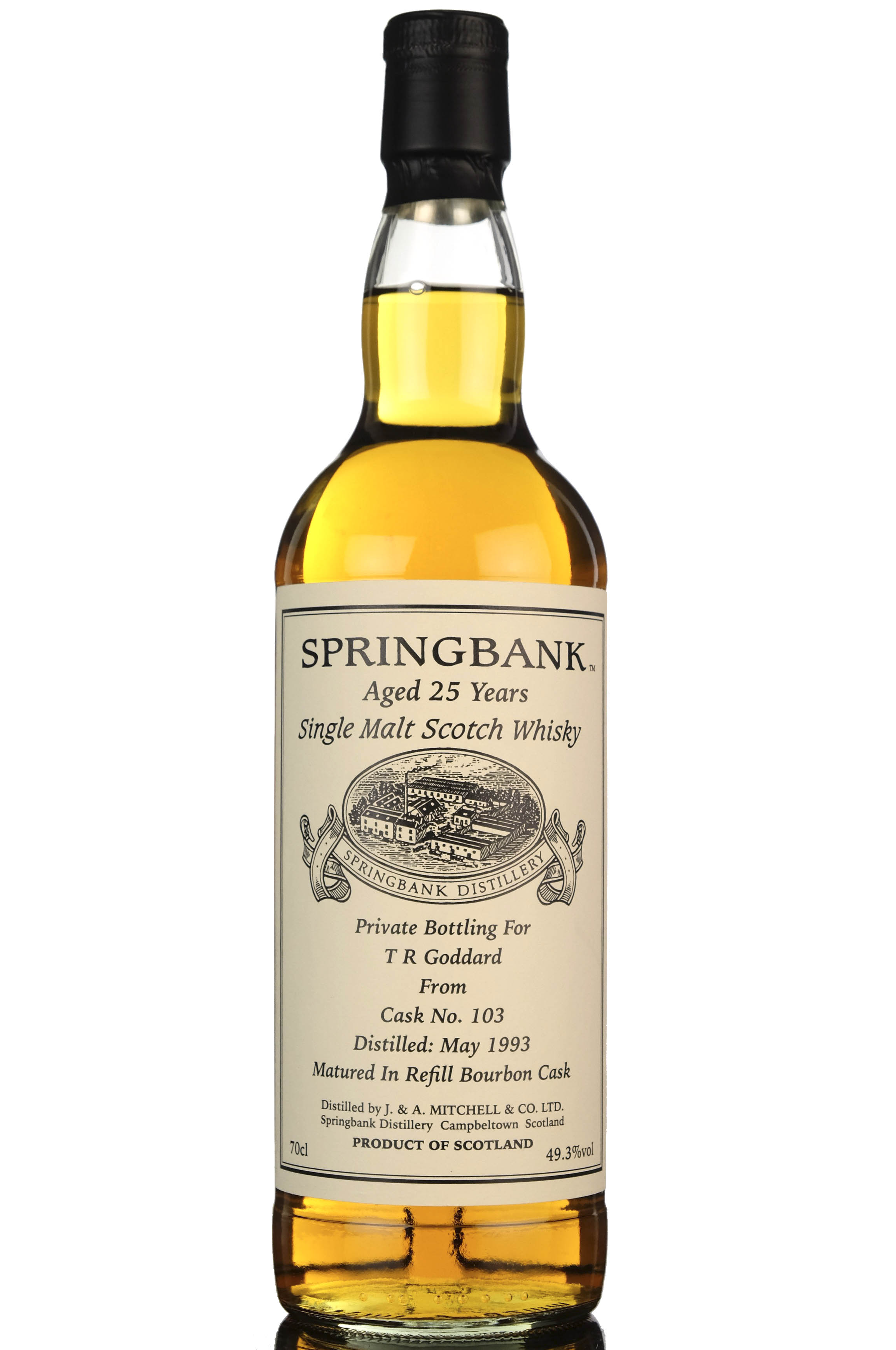 Springbank 1993 25 Custom Private Bottling Single Cask 103