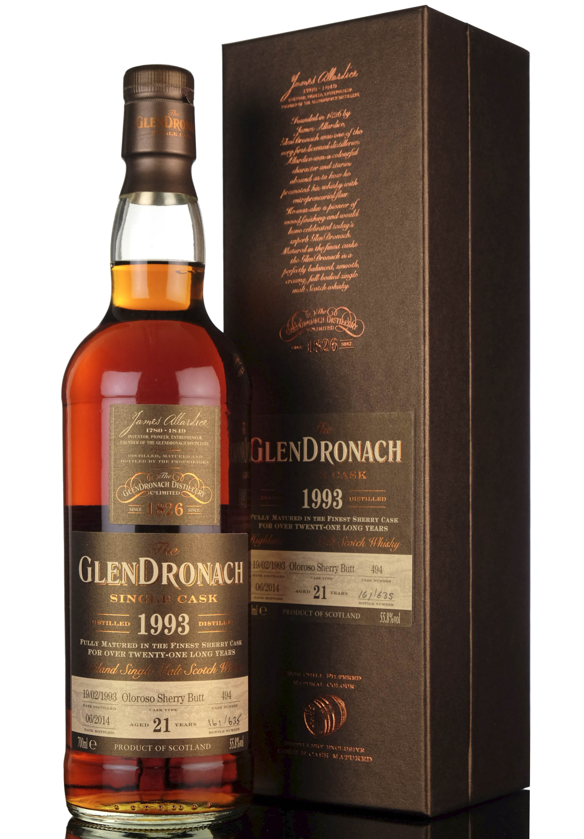 Glendronach 1993 - 2014 21 Single Cask 494 Batch 10