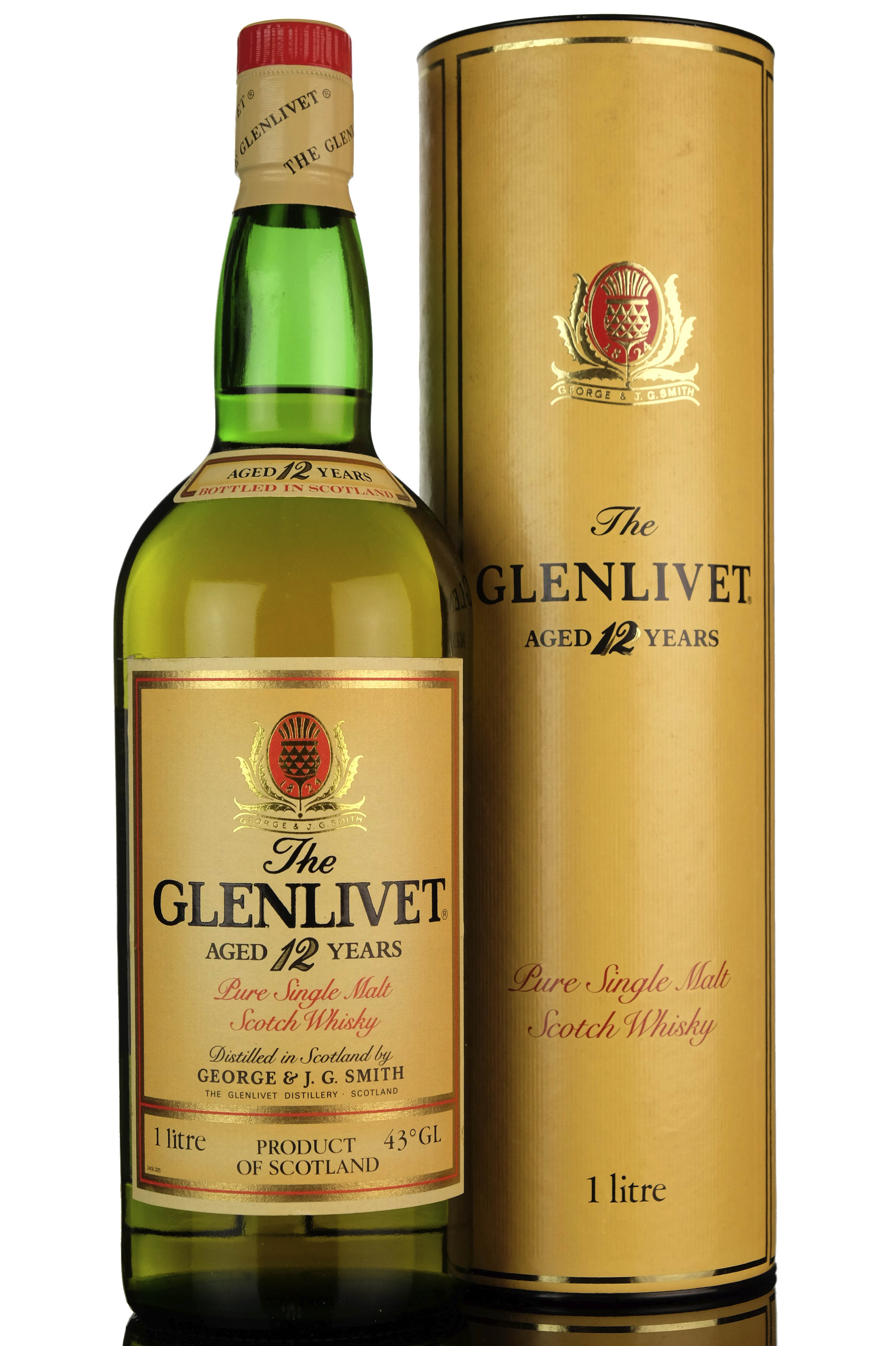 Glenlivet 12 Year Old - 1980s - 1 Litre
