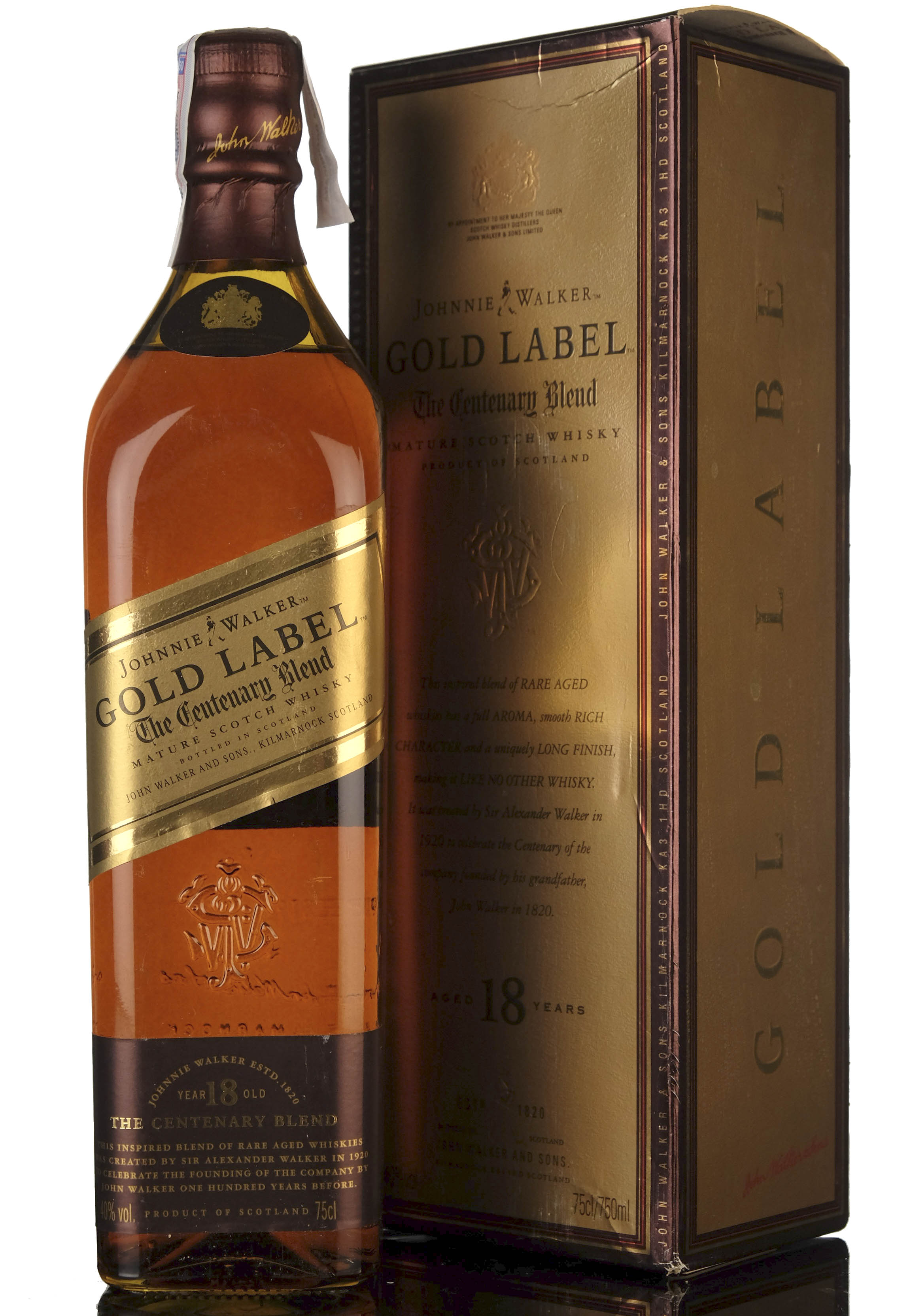 Johnnie Walker 18 Year Old - Gold Label - The Centenary Blend