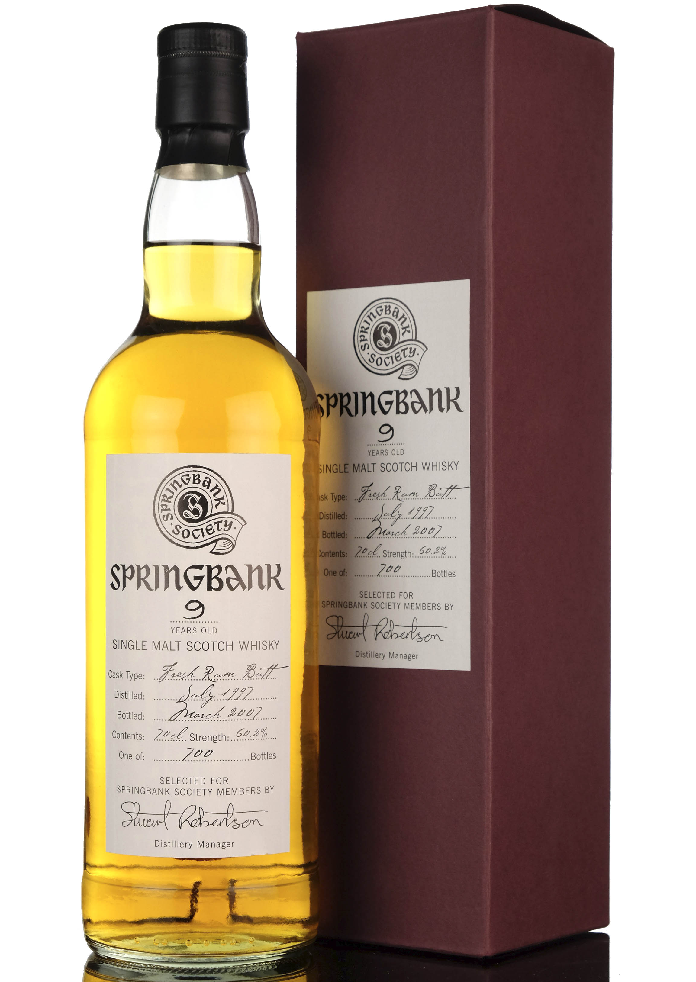 Springbank 1997-2007 - Society Bottling